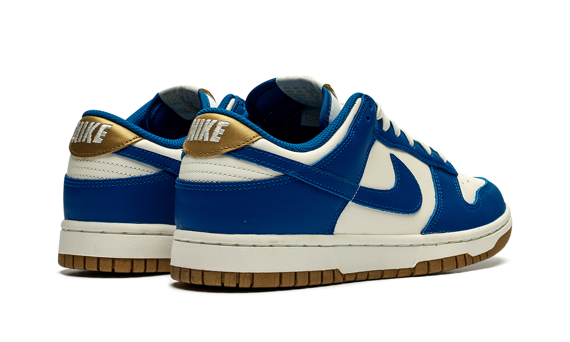 nike dunk low kansas city royals women s+FB7173-141+diagnol right behind view