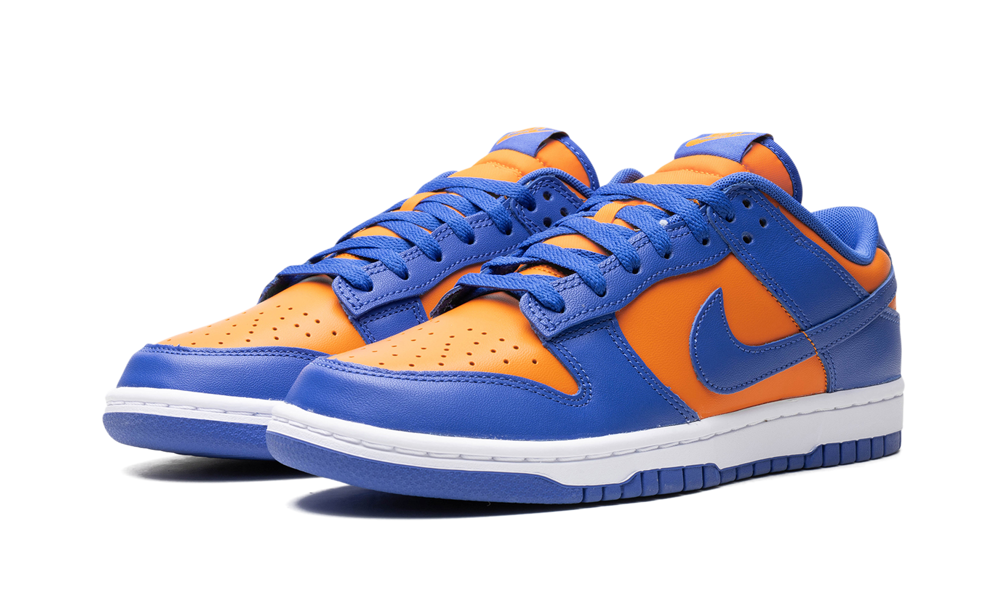 nike dunk low knicks+DV0833-800+diagnol left view