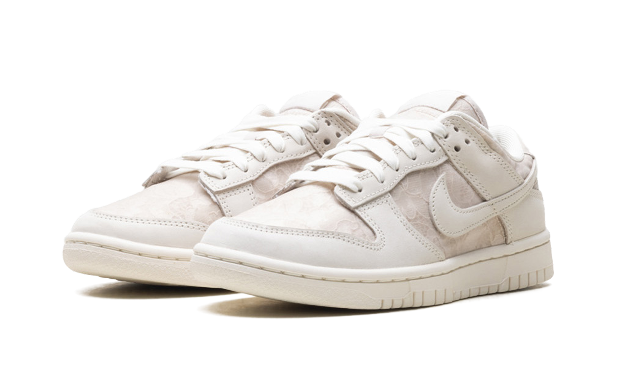 nike dunk low lace soft pearl women s+HJ5870-100+diagnol left view
