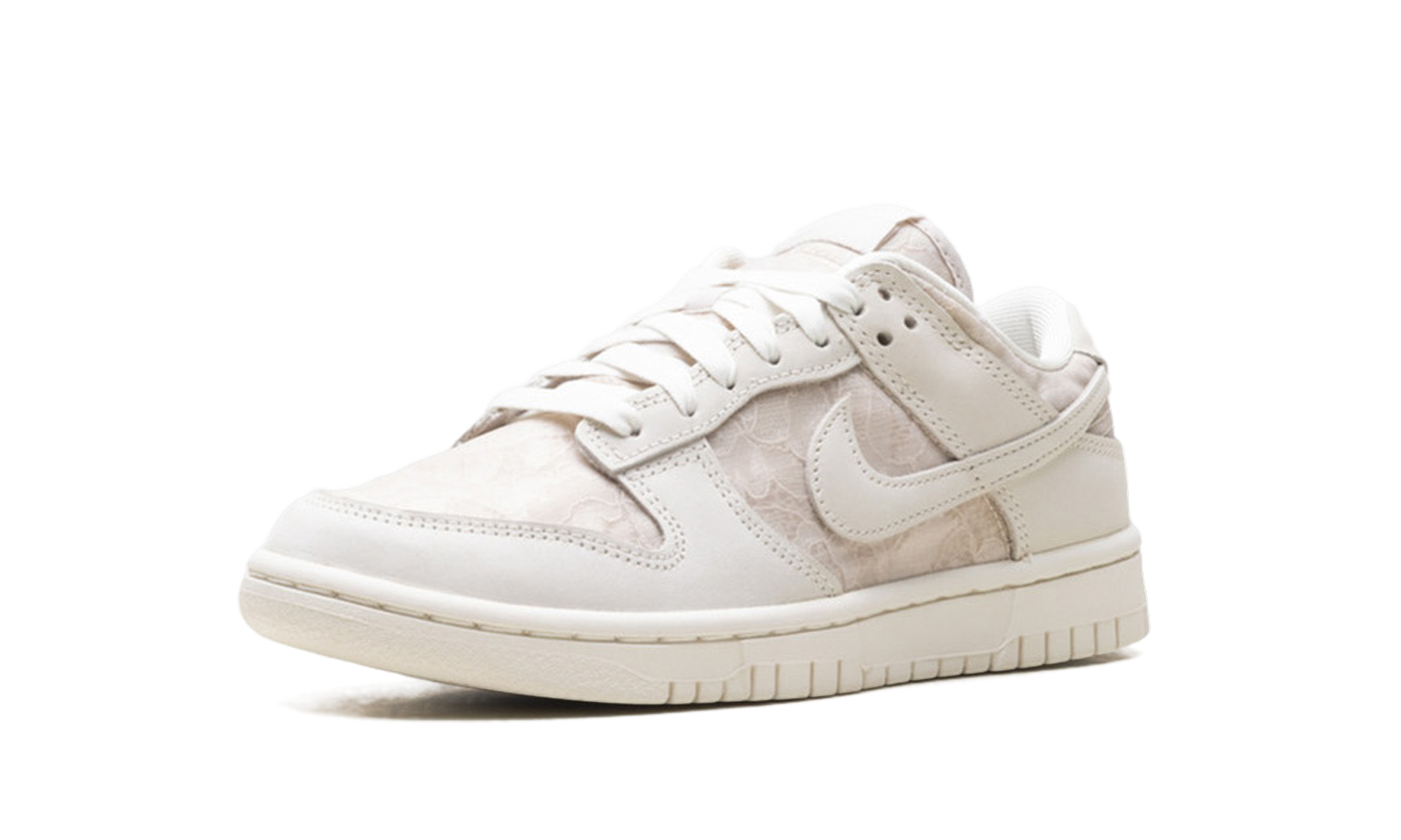 nike dunk low lace soft pearl women s+HJ5870-100+left diagnol single view