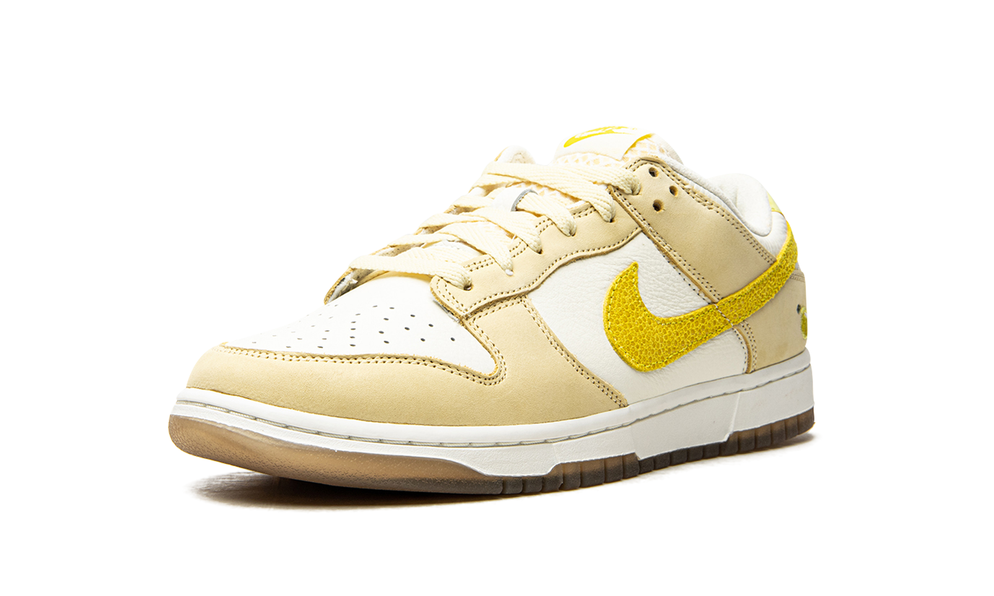 nike dunk low lemon drop women s+DJ6902-700+left diagnol single view