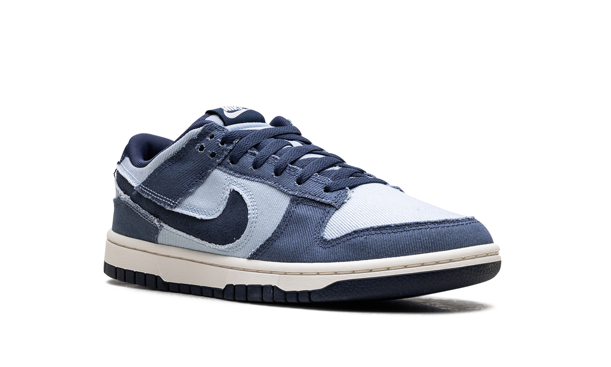 nike dunk low light armory blue denim+HF3141-400+diagnol right view