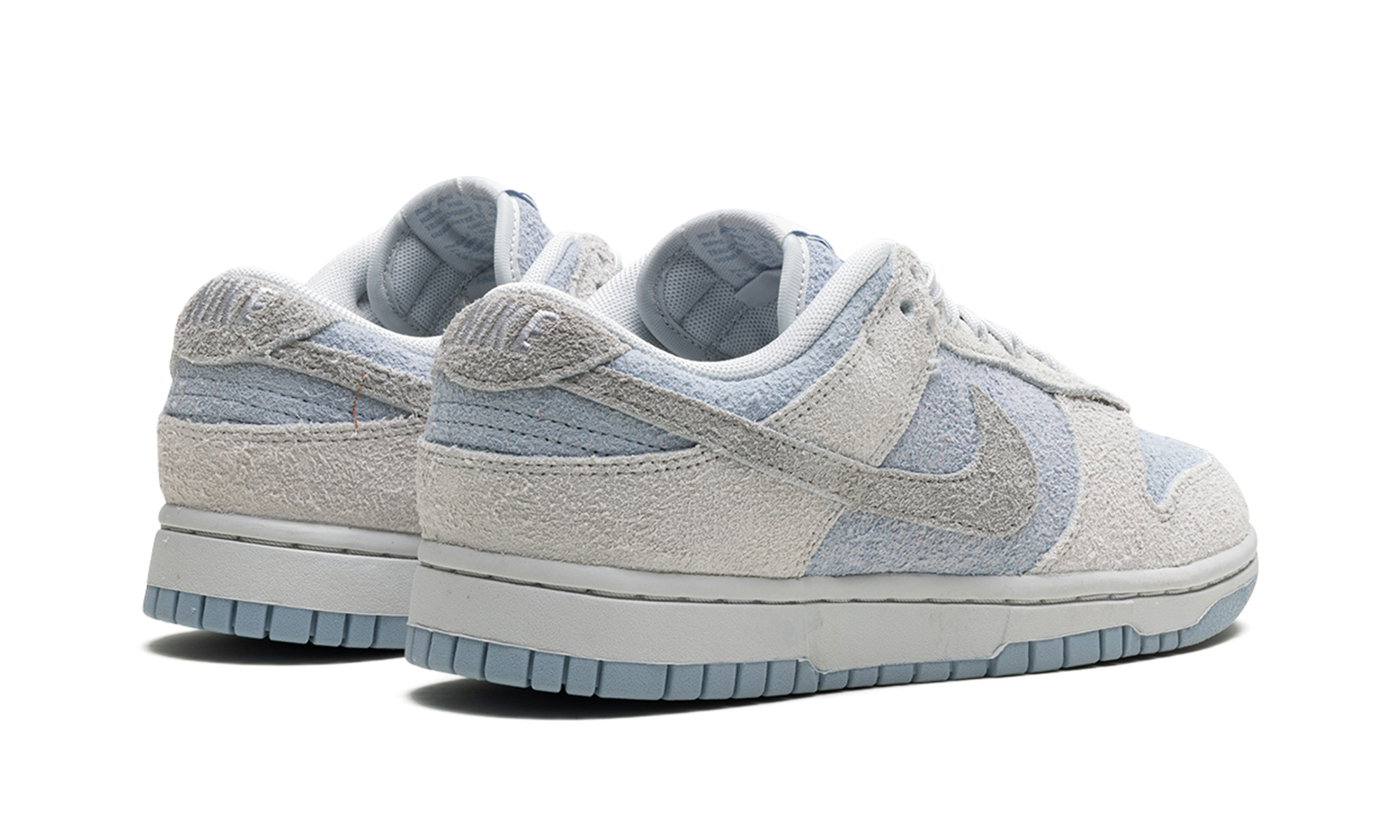 nike dunk low light armory blue photon dust women s+FZ3779-025+diagnol right behind view