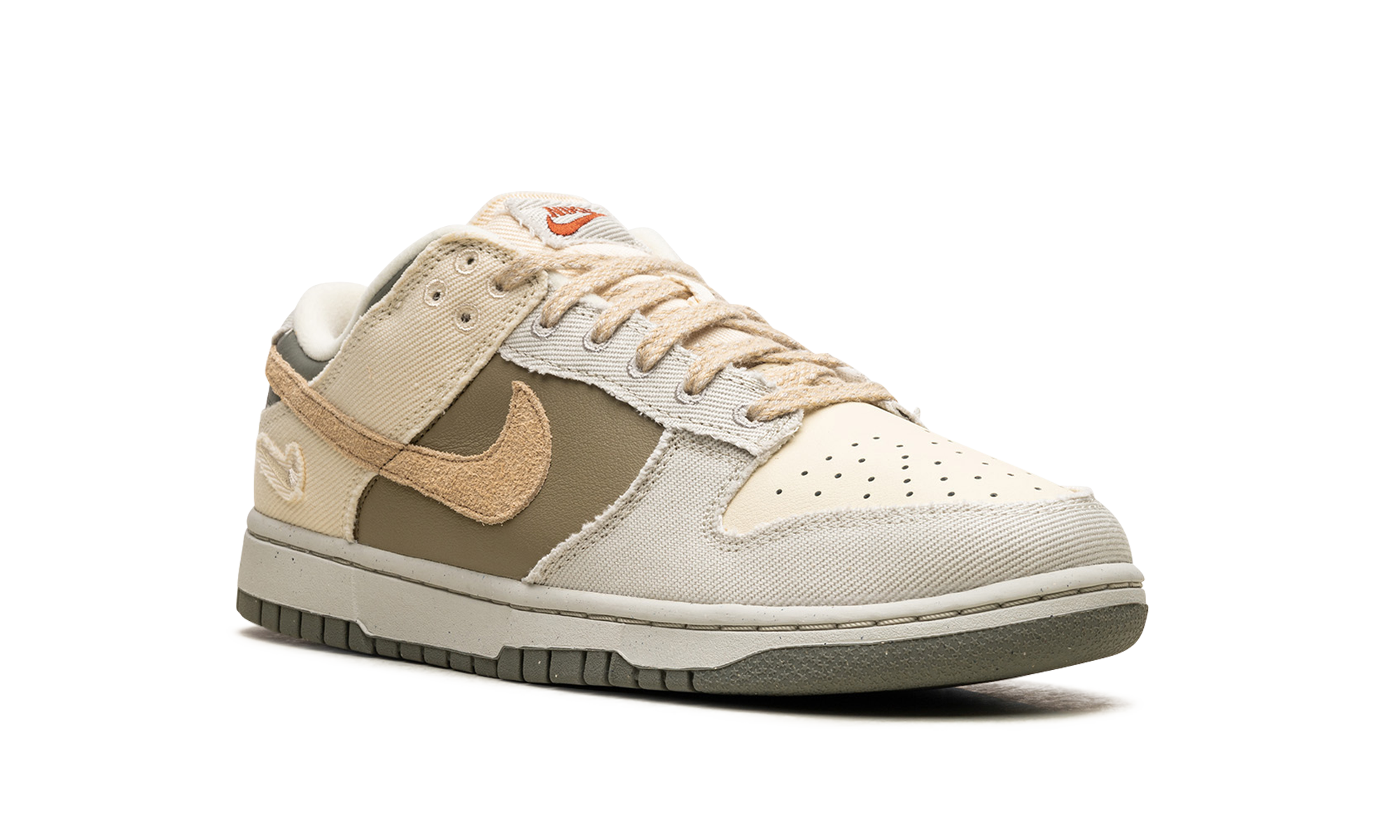 nike dunk low light bone dark stucco women s+FZ4341-100+diagnol right view