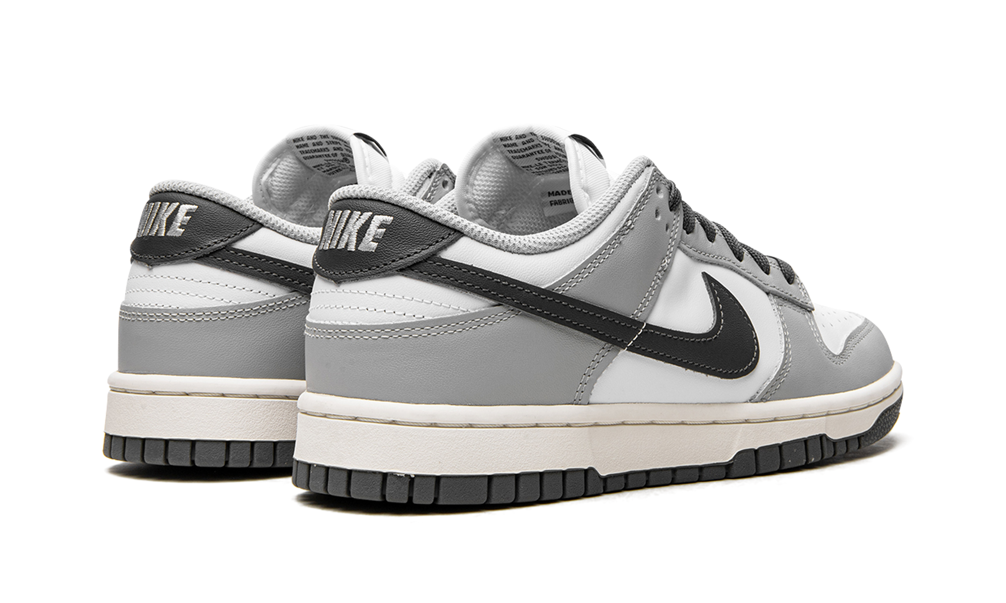 nike dunk low light smoke grey women s+DD1503-117+diagnol right behind view