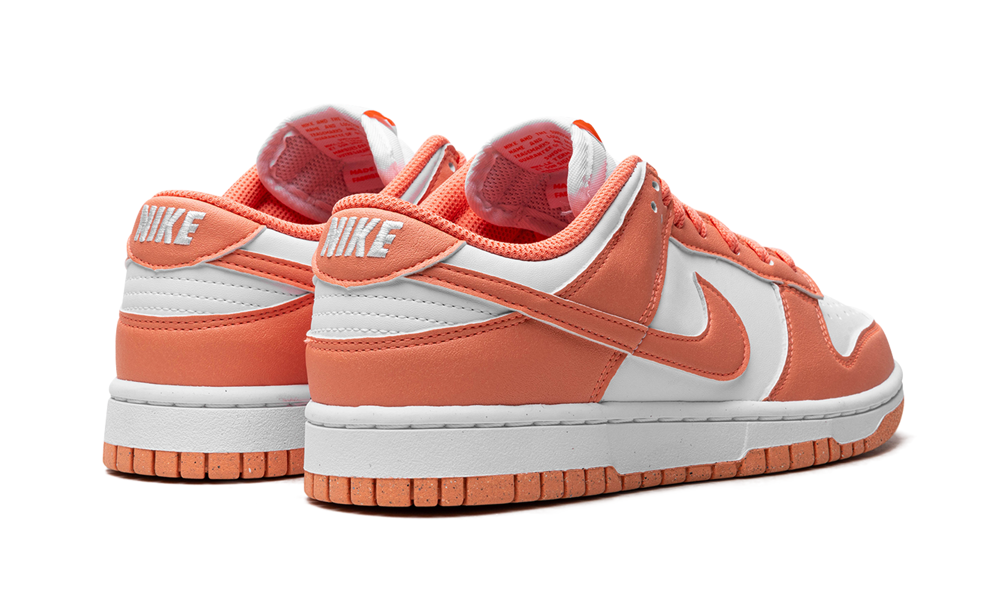 nike dunk low light wild mango women s+DD1873-109+diagnol right behind view