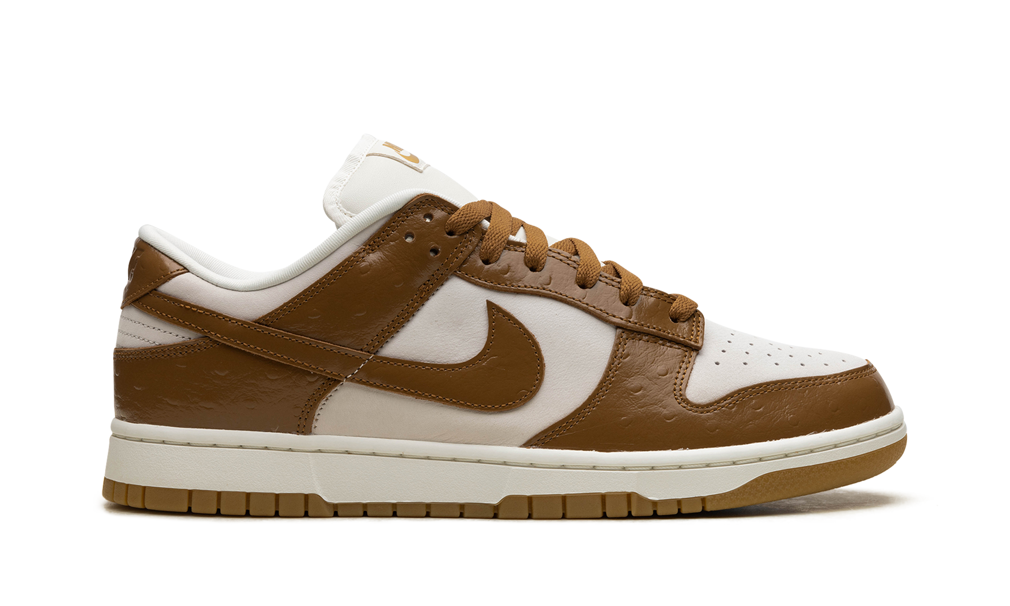 nike dunk low lx ale brown ostrich women s+FJ2260-001+right view