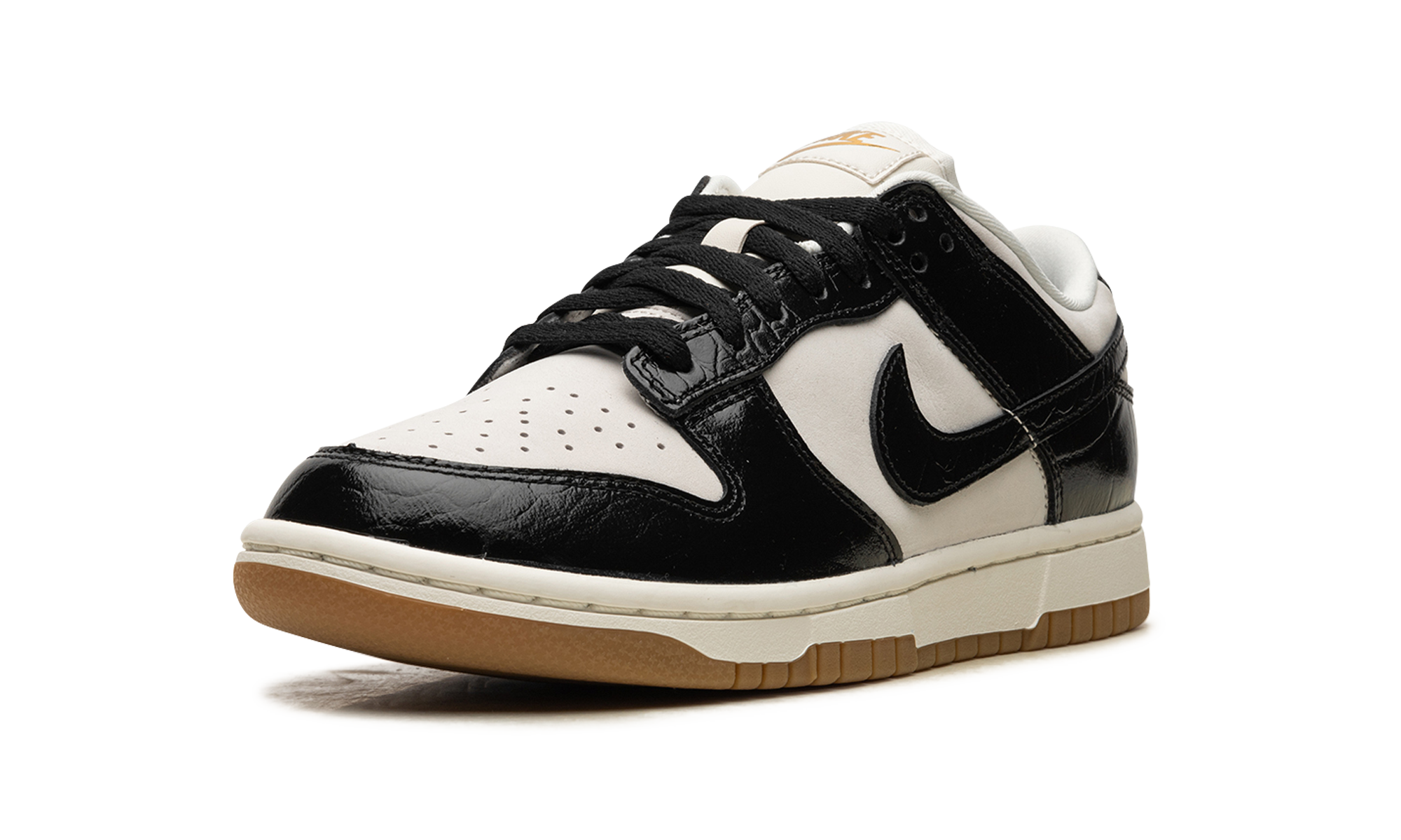 nike dunk low lx black croc women s+FJ2260-003+left diagnol single view