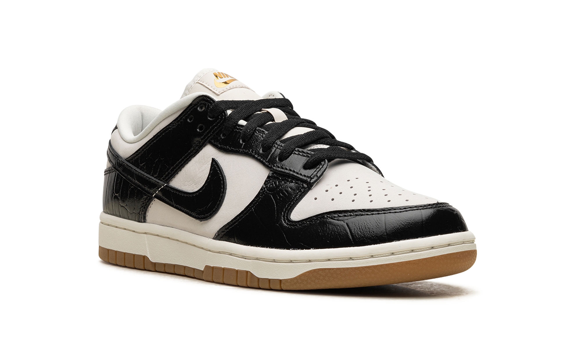 nike dunk low lx black croc women s+FJ2260-003+diagnol right view