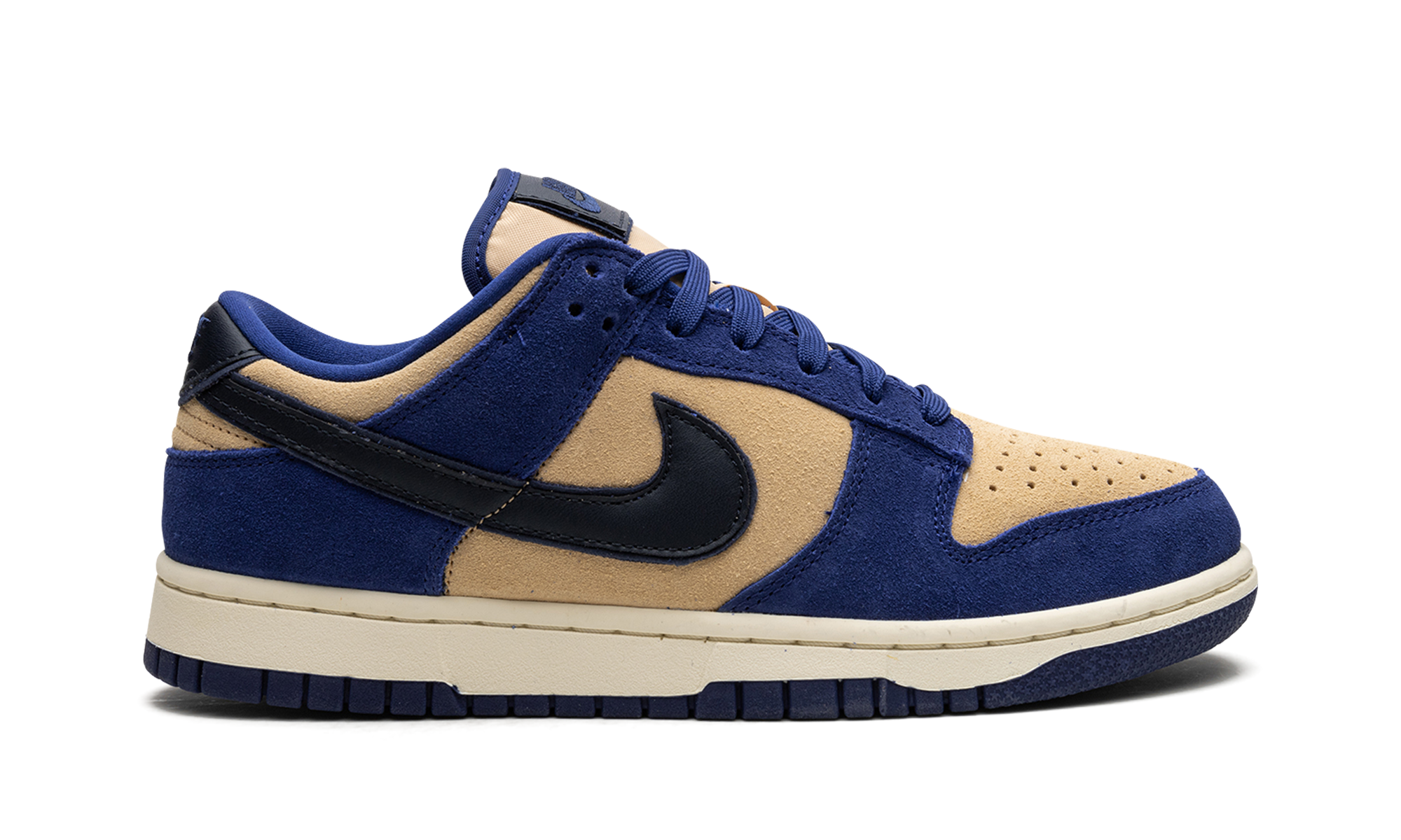 nike dunk low lx blue suede women s+DV7411-400+right view