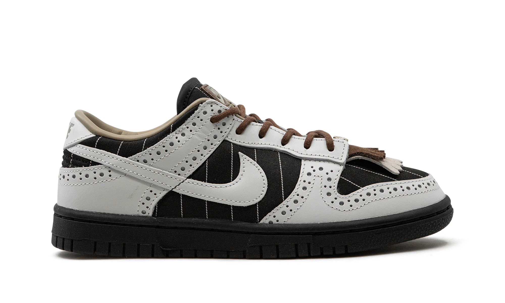 nike dunk low lx brogue pinstripe women s+FV3642-010+right view