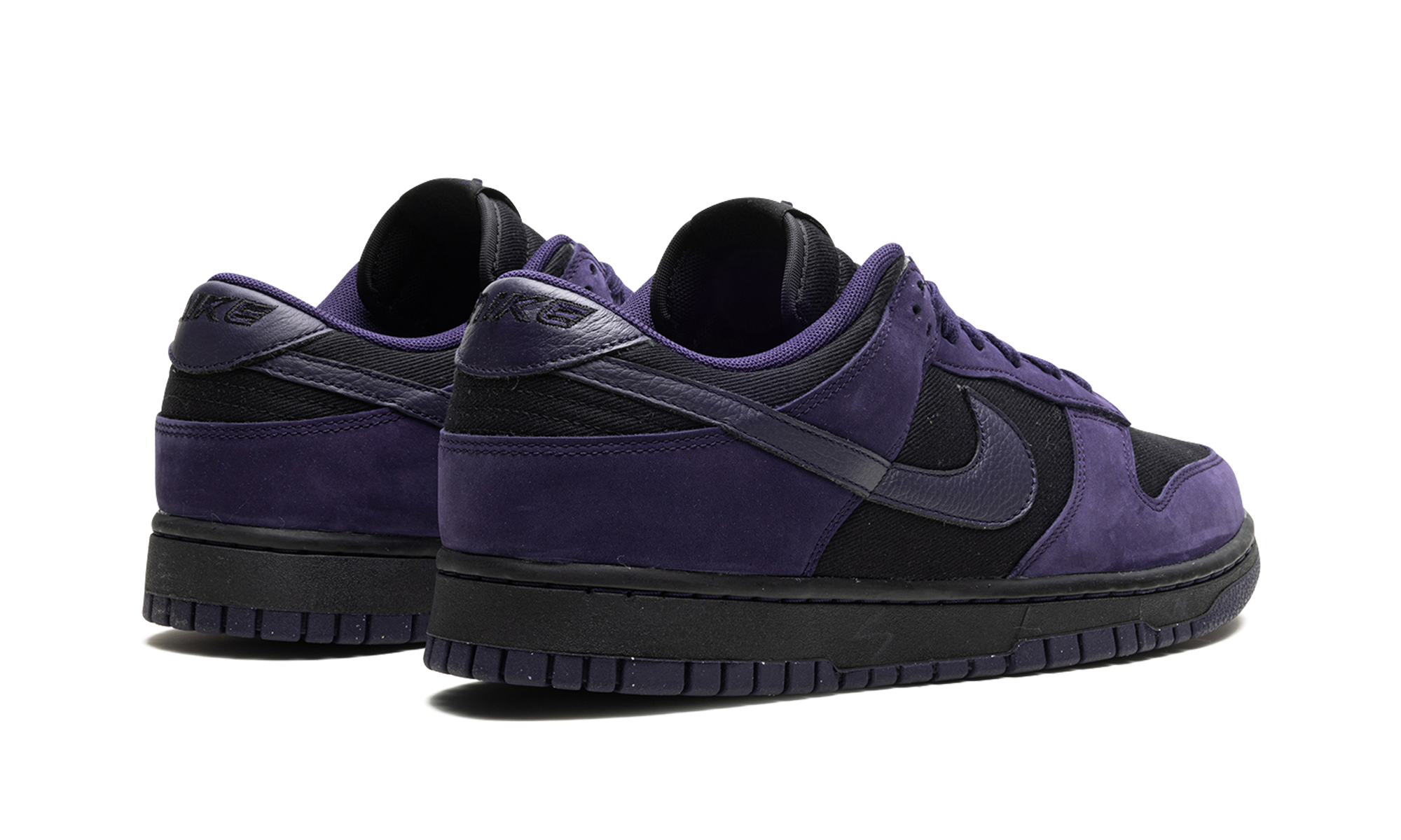 nike dunk low lx purple ink women s+FB7720-001+diagnol right behind view