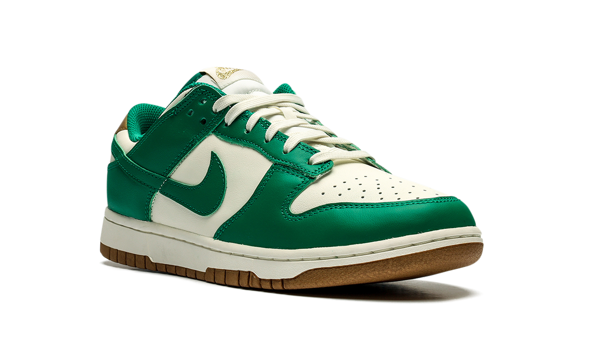 nike dunk low malachite university gold women s+FB7173-131+diagnol right view