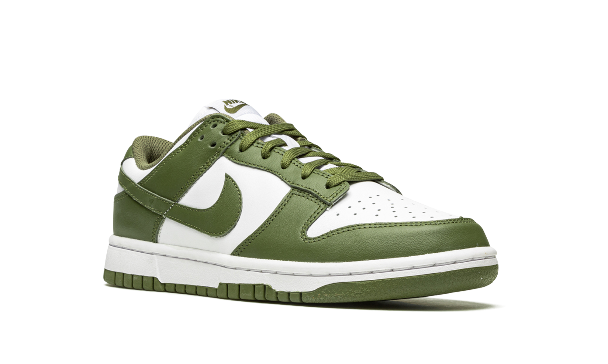 nike dunk low medium olive women s+DD1503-120+diagnol right view