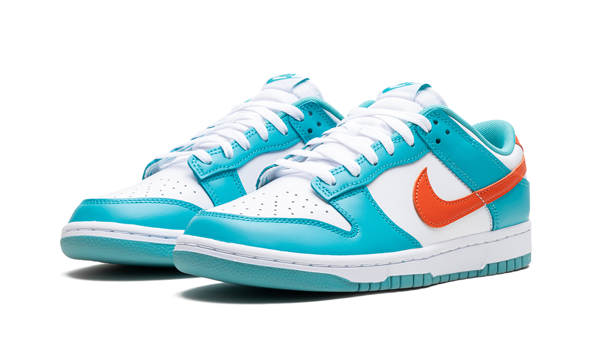 nike dunk low miami dolphins+DV0833-102+diagnol left view