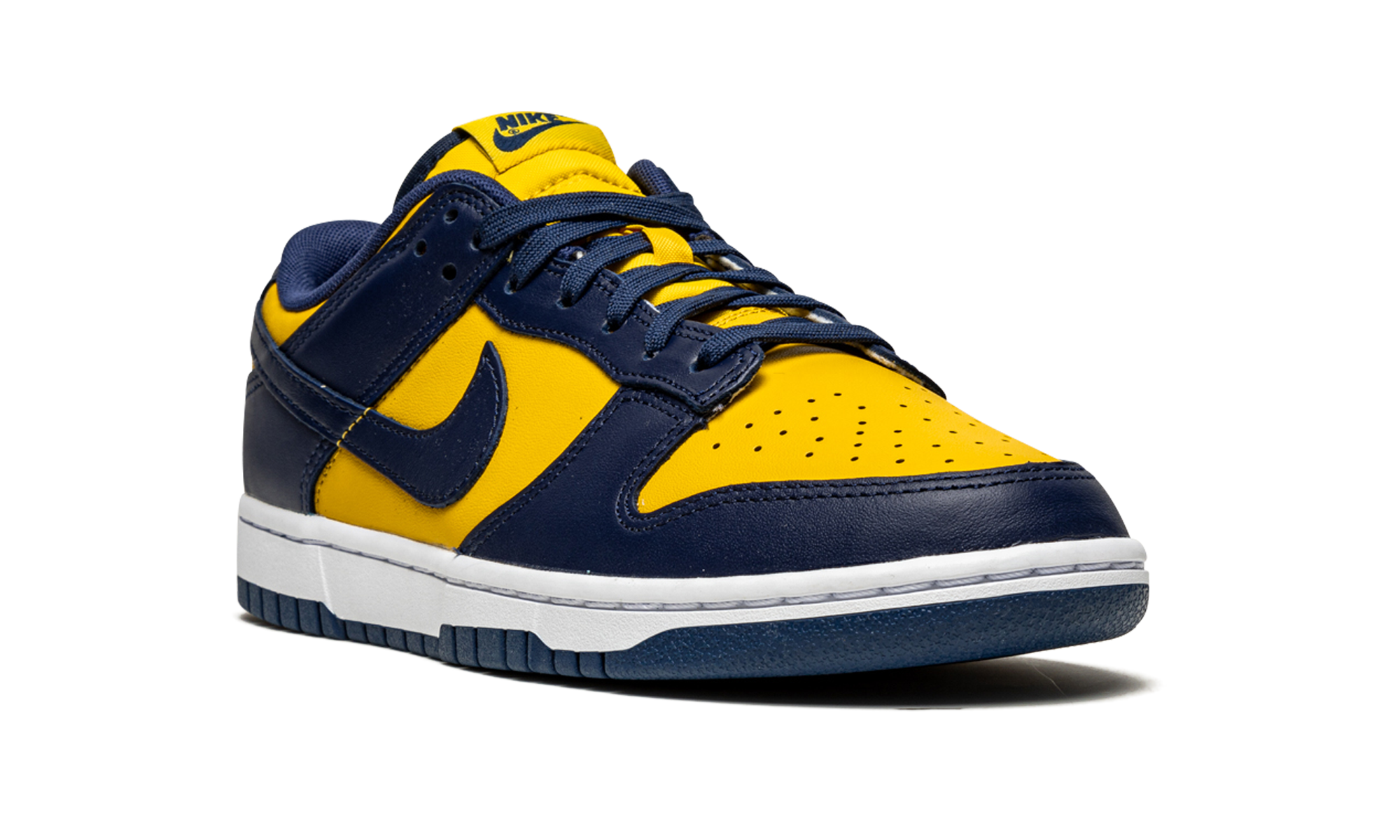 nike dunk low michigan 2021+DD1391-700+diagnol right view