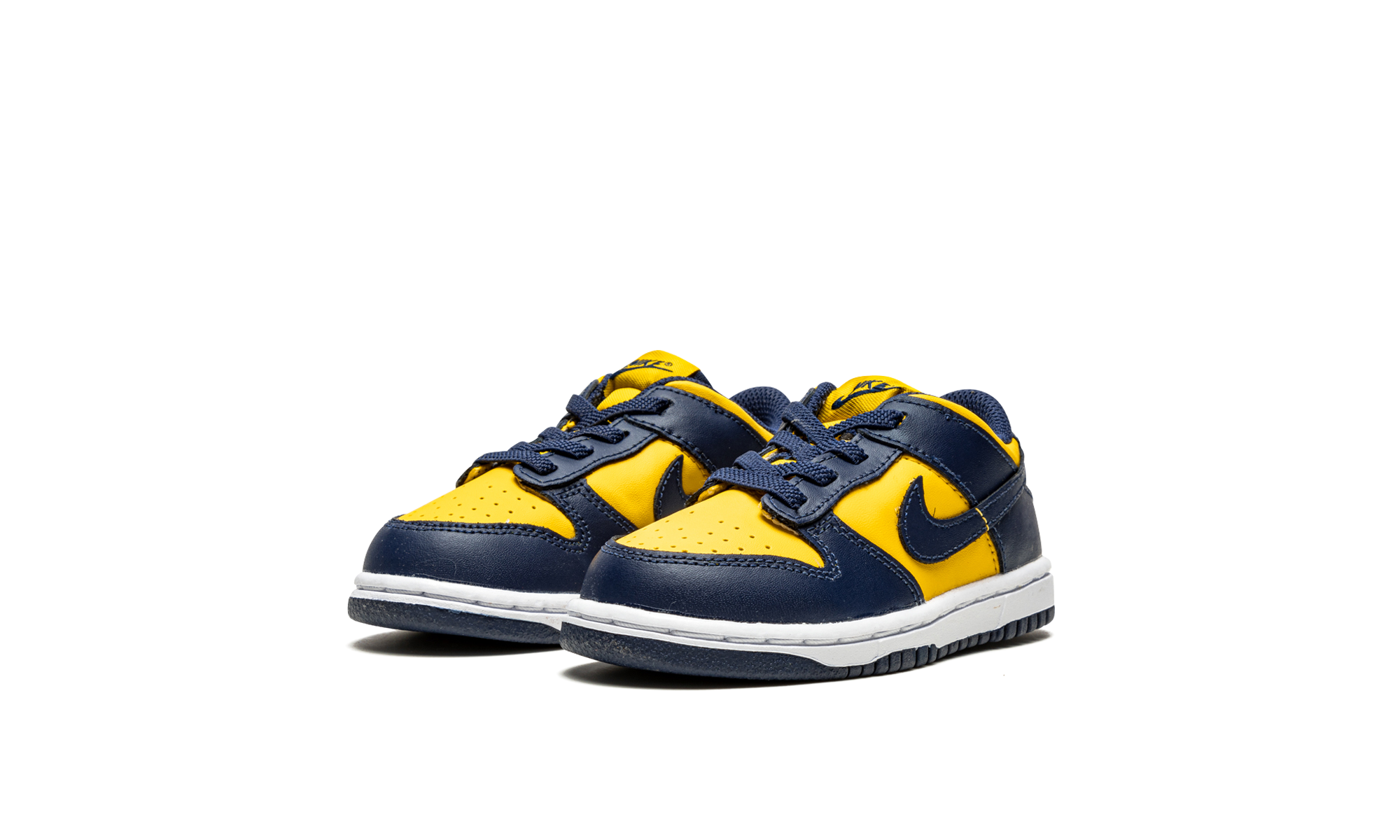nike dunk low michigan 2021 td+CW1589-700+diagnol left view