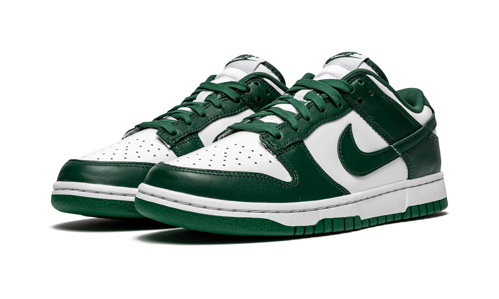 nike dunk low michigan state+DD1391-101+diagnol left view