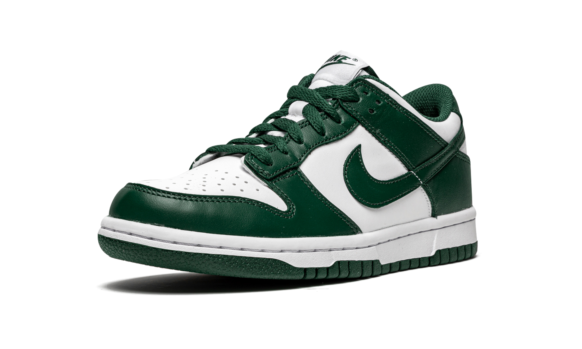 nike dunk low michigan state gs+CW1590-102+left diagnol single view
