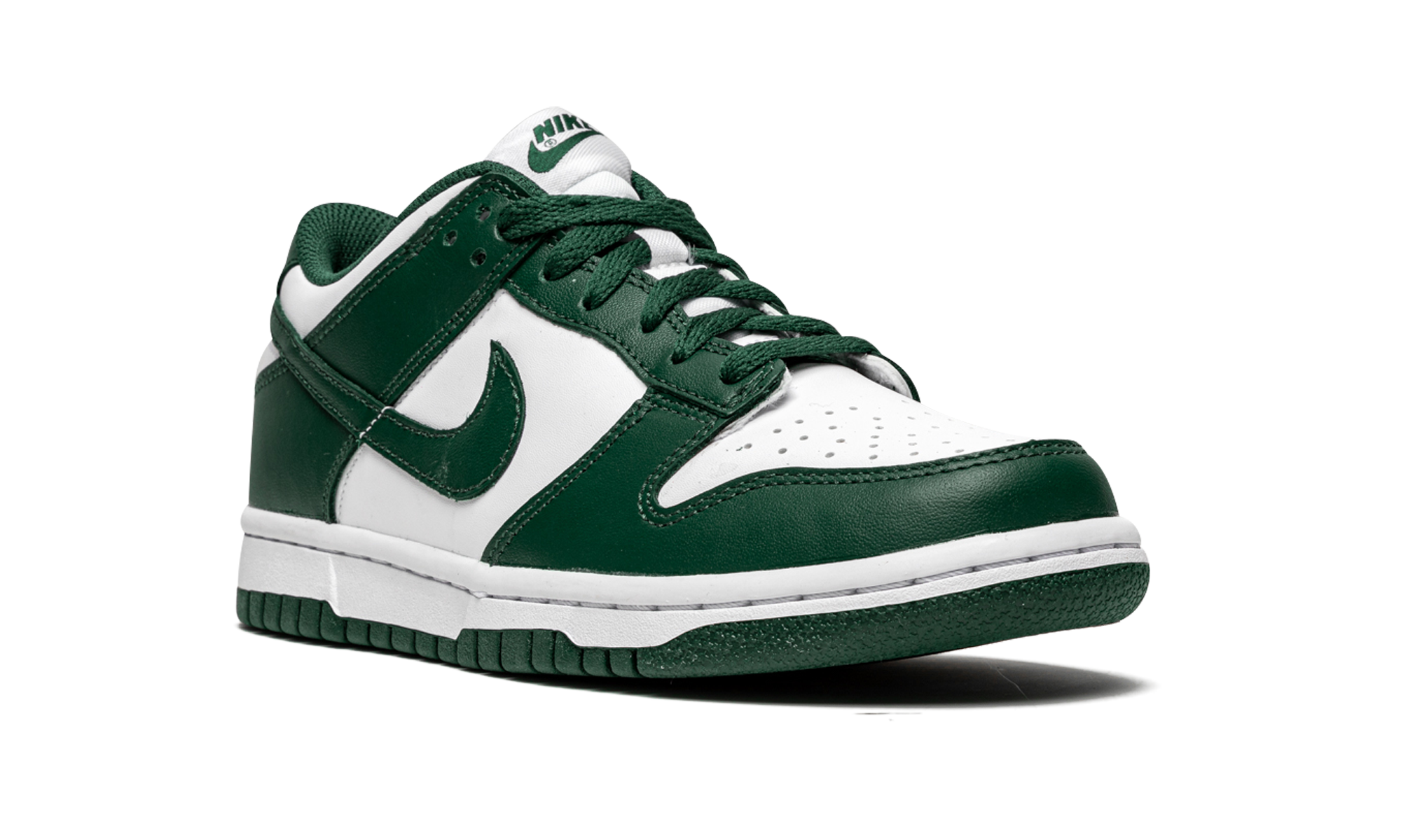 nike dunk low michigan state gs+CW1590-102+diagnol right view