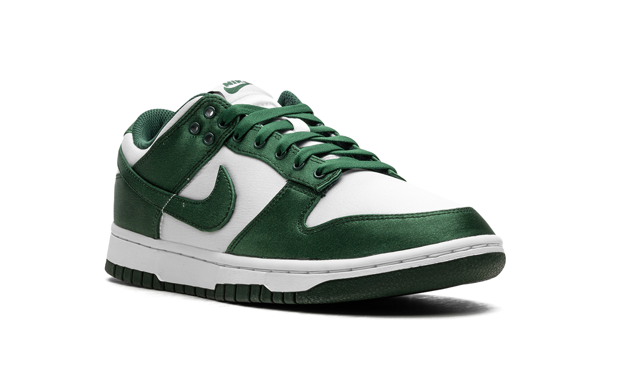 nike dunk low michigan state satin women s+DX5931-100+diagnol right view