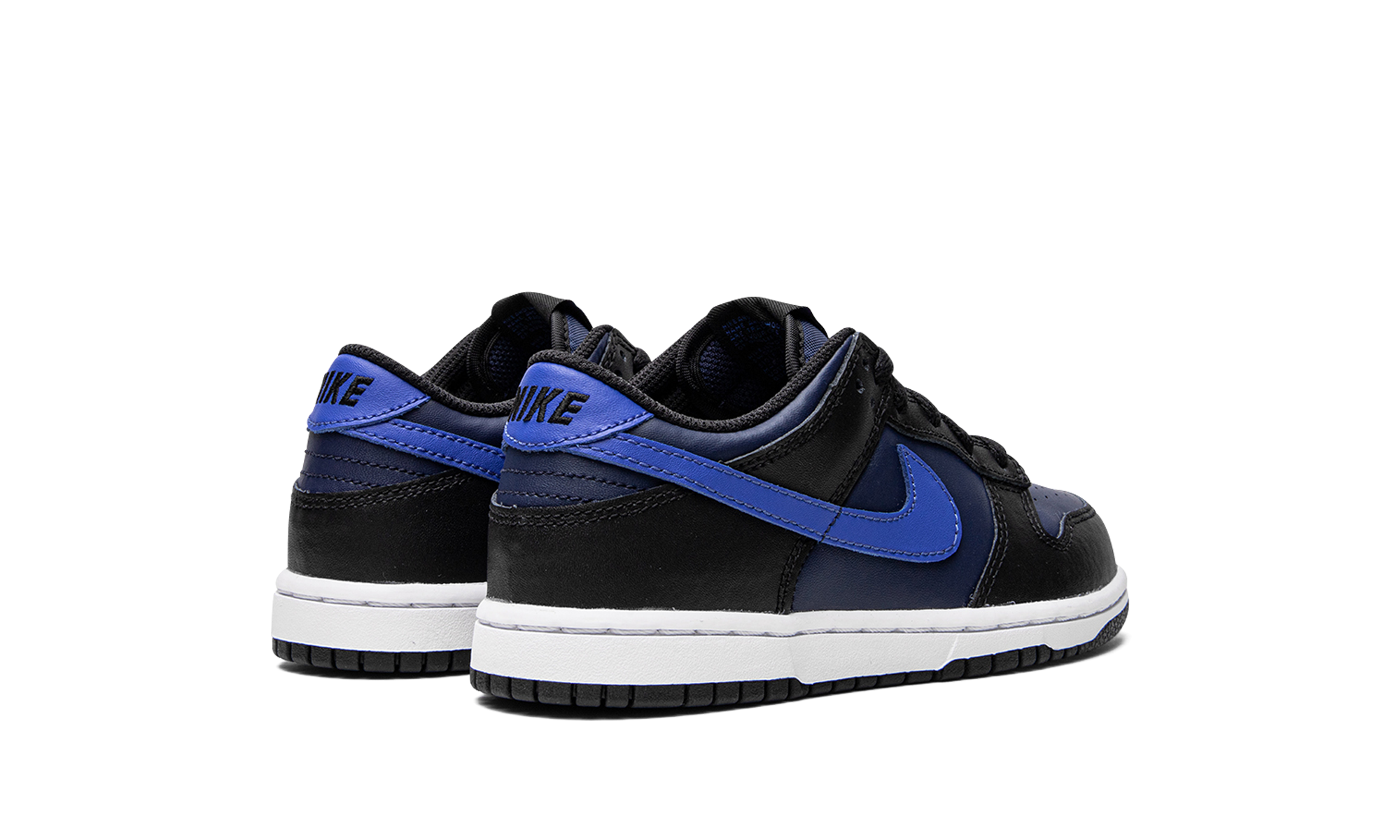 nike dunk low midnight navy ps+DH9756-402+diagnol right behind view