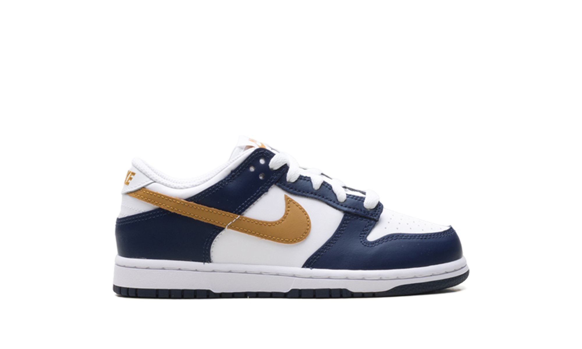 nike dunk low midnight navy wheat ps+FB9108-111+right view