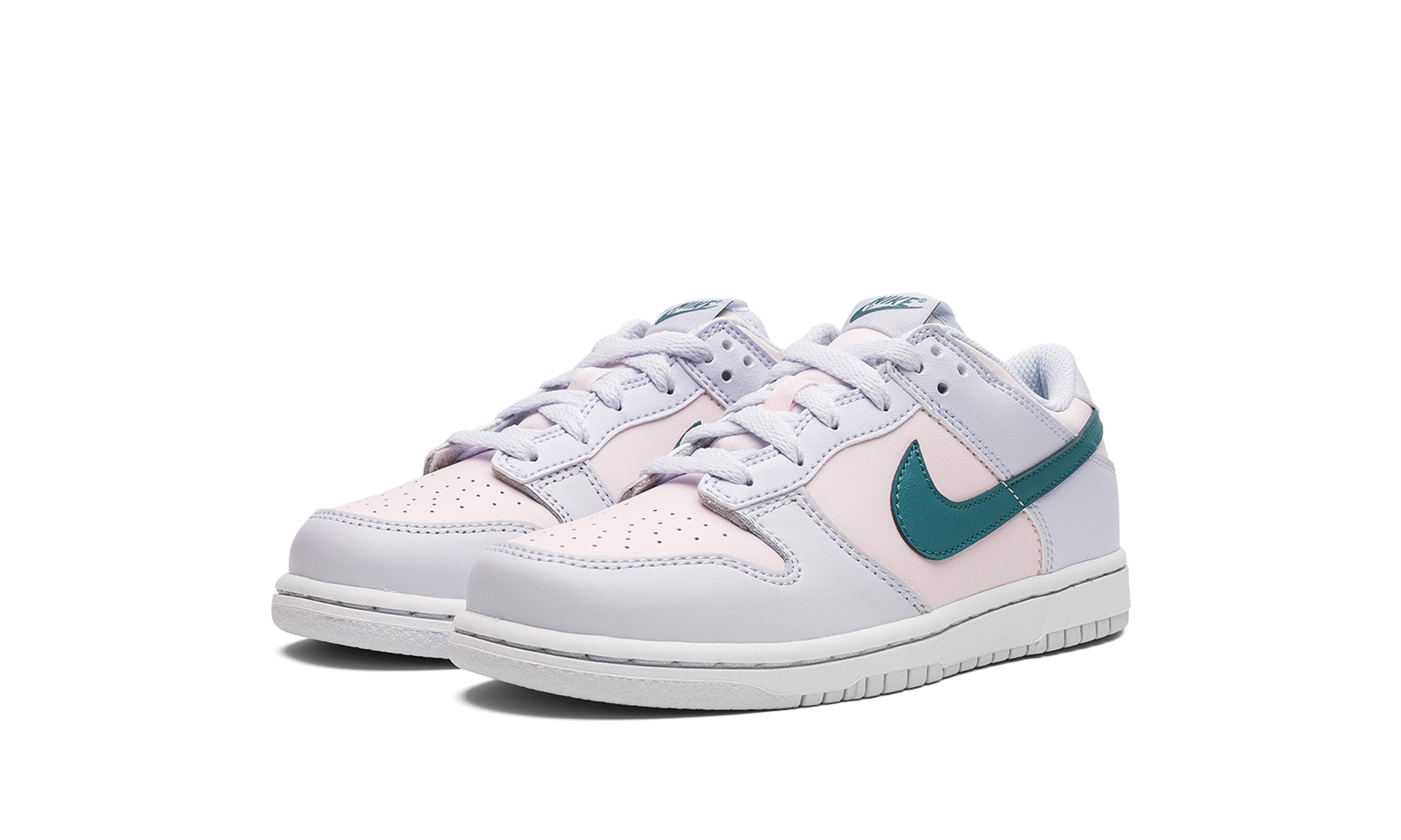 nike dunk low mineral teal ps+FD1228-002+diagnol left view