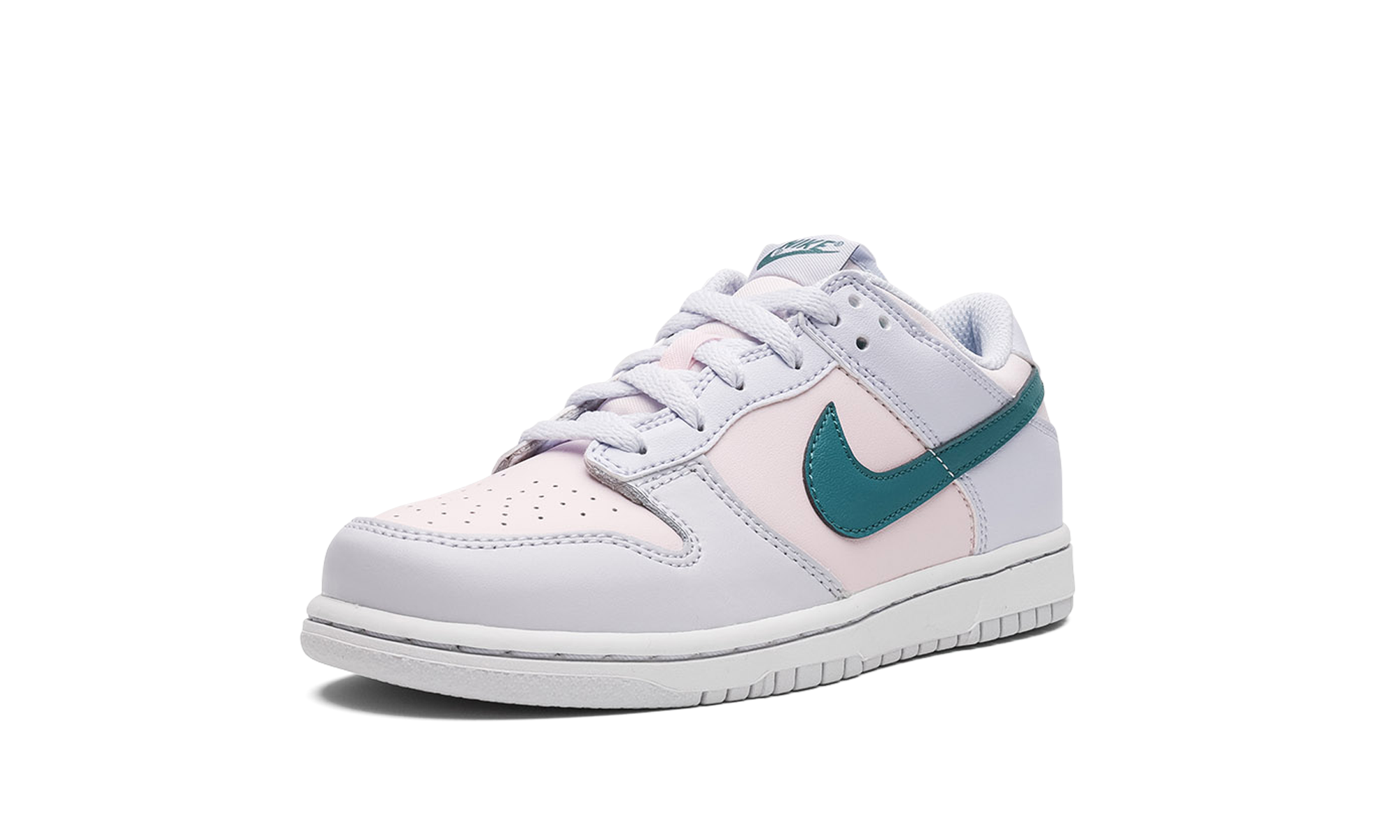 nike dunk low mineral teal ps+FD1228-002+left diagnol single view