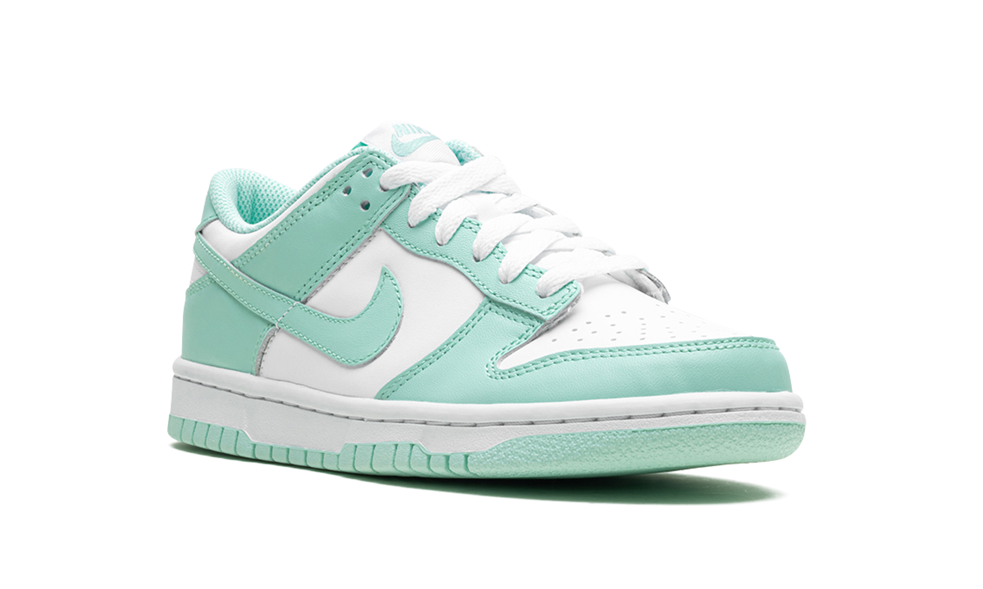 nike dunk low mint foam gs+FZ3534-100+diagnol right view