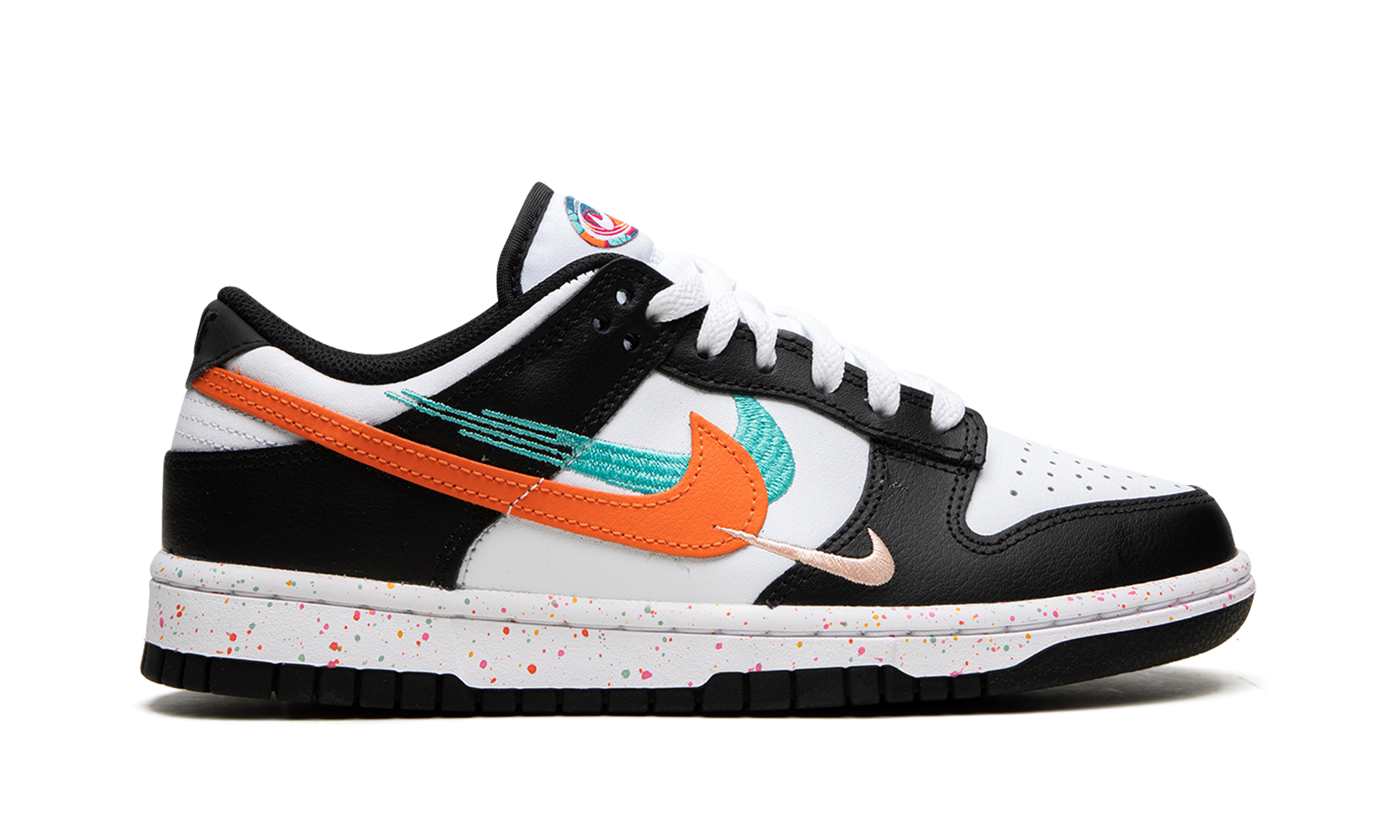 nike dunk low multiple swooshes white washed teal women s+FD4623-131+right view