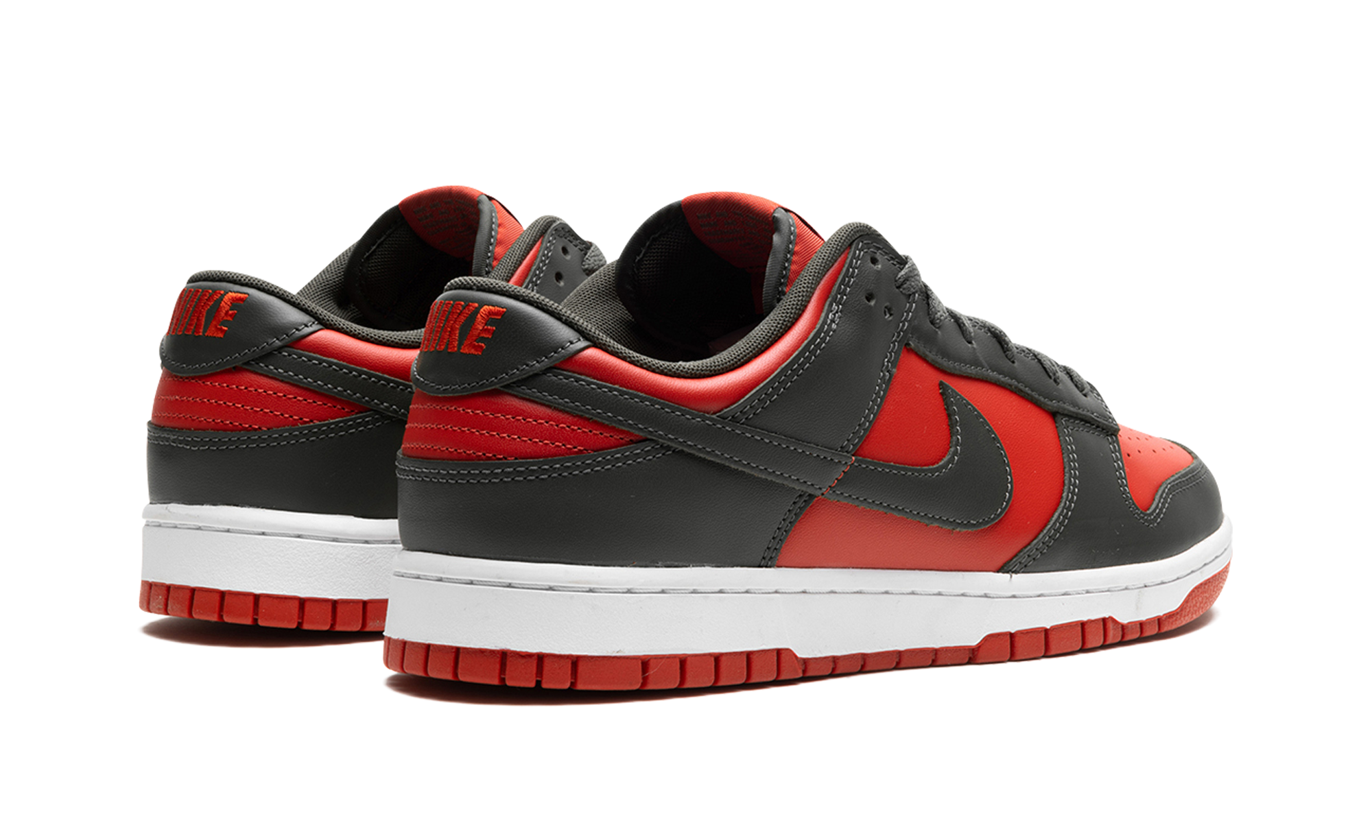 nike dunk low mystic red cargo khaki+DV0833-600+diagnol right behind view