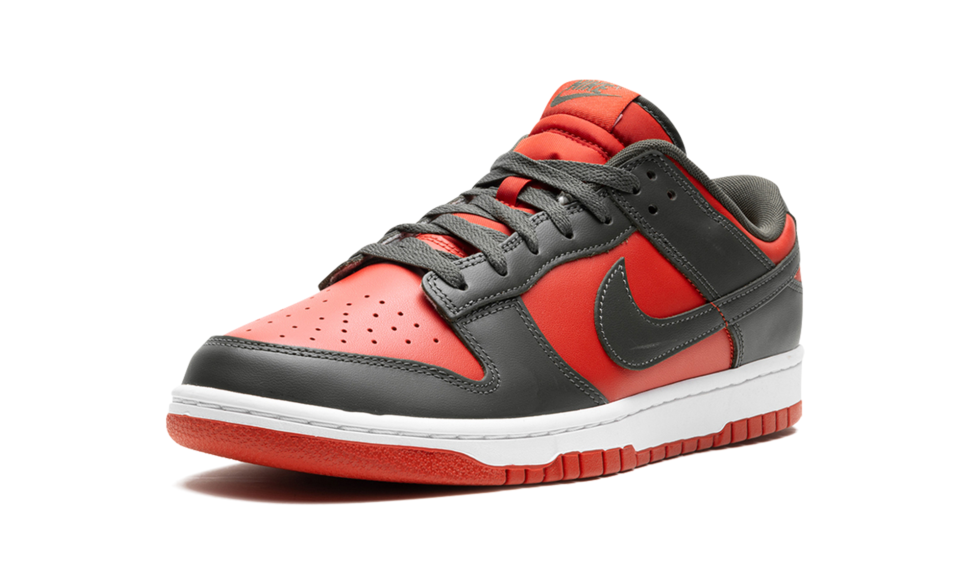 nike dunk low mystic red cargo khaki+DV0833-600+left diagnol single view