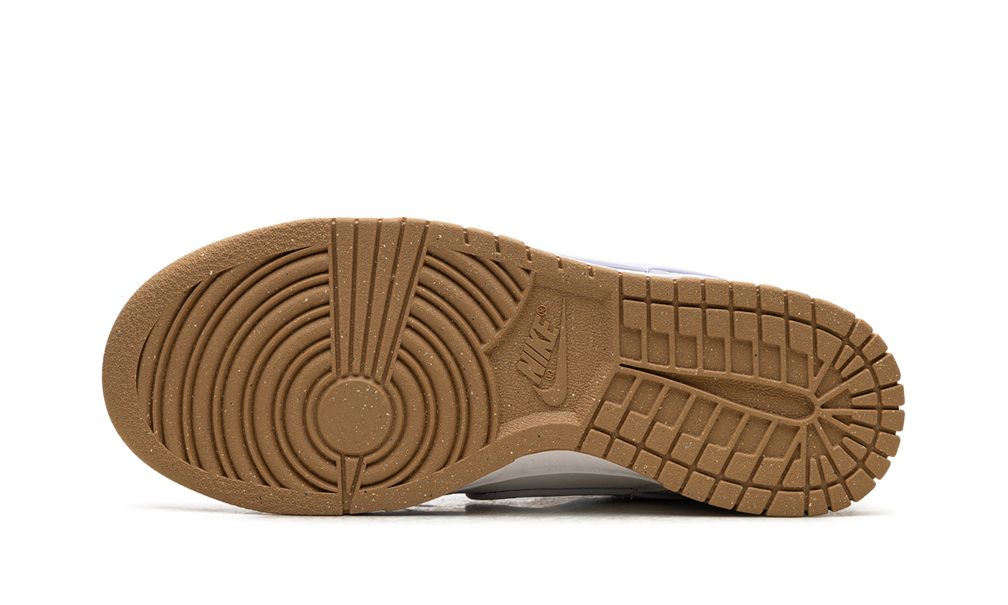 nike dunk low next nature football grey gum women s+FN6345-100+bottom view