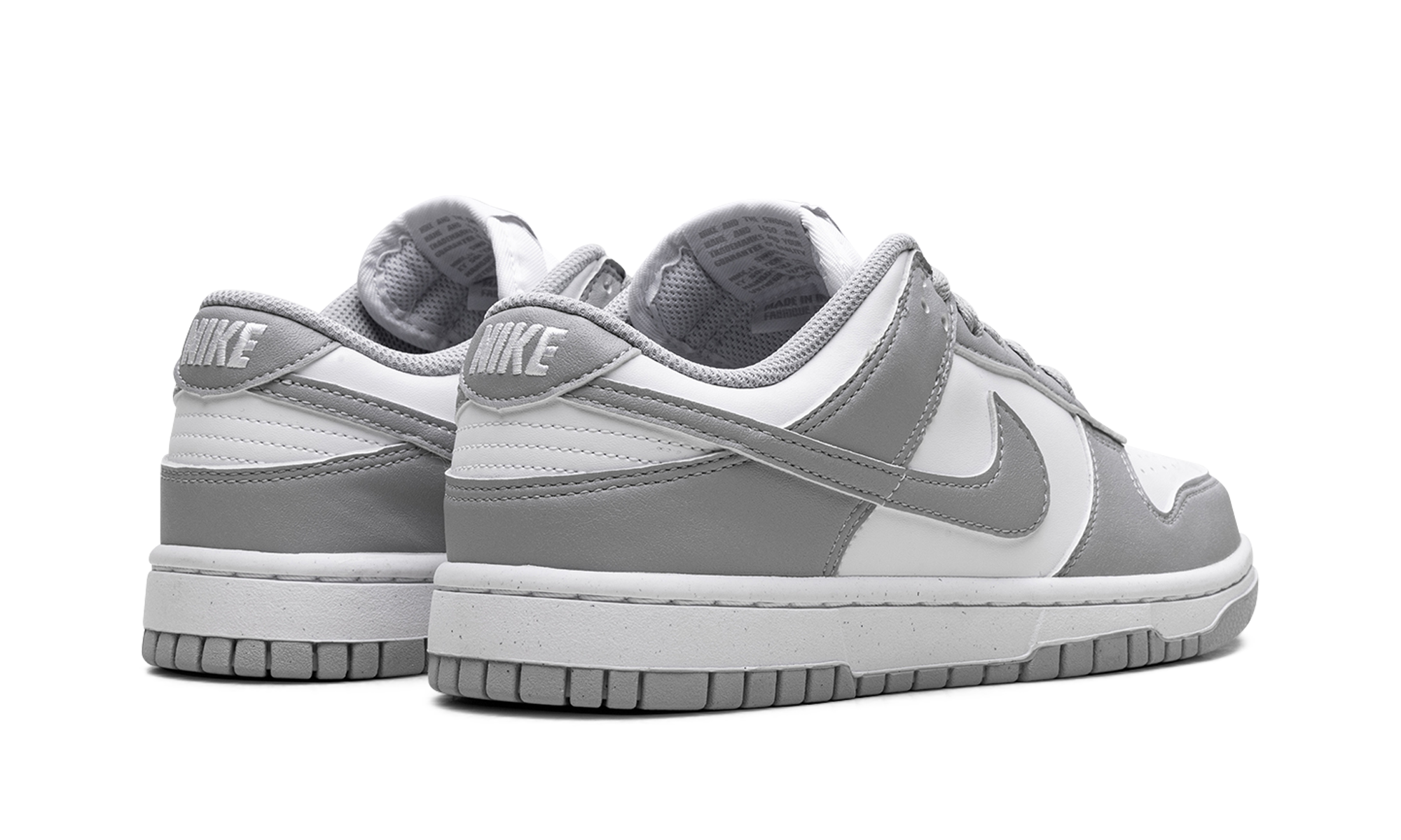 nike dunk low next nature light smoke grey women s+DD1873-113+diagnol right behind view