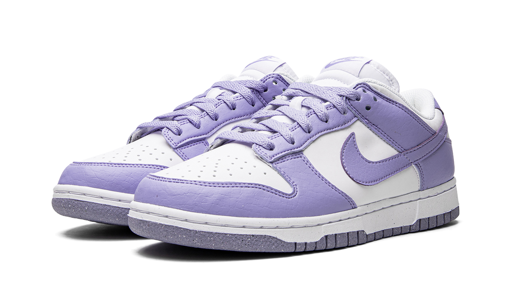 nike dunk low next nature lilac women s+DN1431-103+diagnol left view