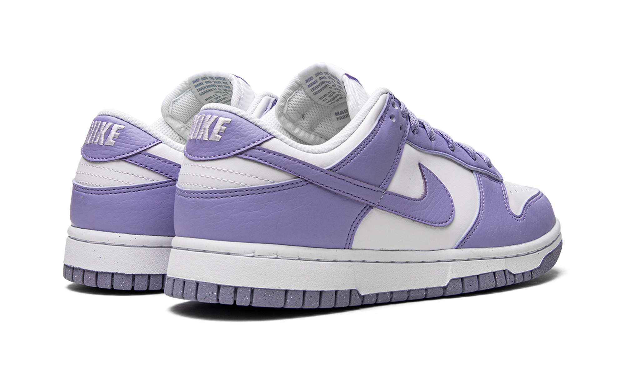 nike dunk low next nature lilac women s+DN1431-103+diagnol right behind view