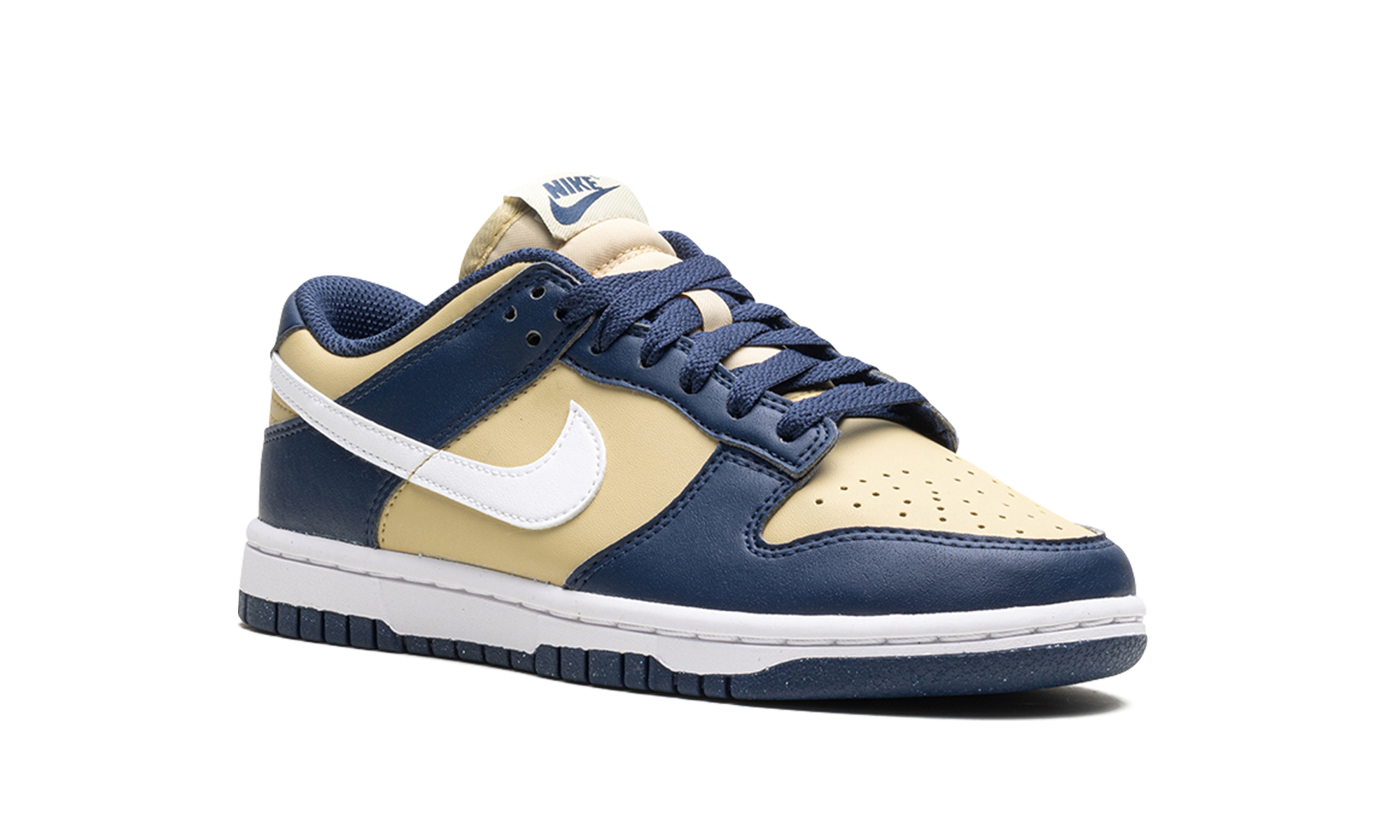 nike dunk low next nature midnight navy gold women s+DD1873-401+diagnol right view