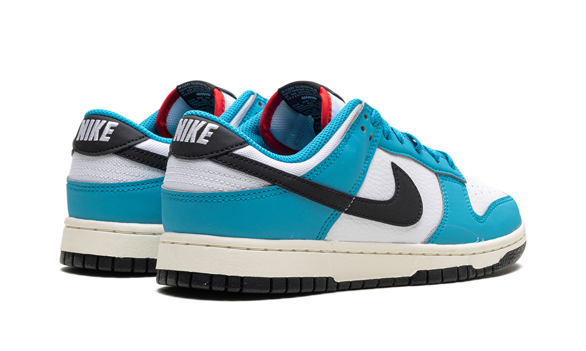 nike dunk low next nature n7 dark turquoise+HJ9088-488+diagnol right behind view