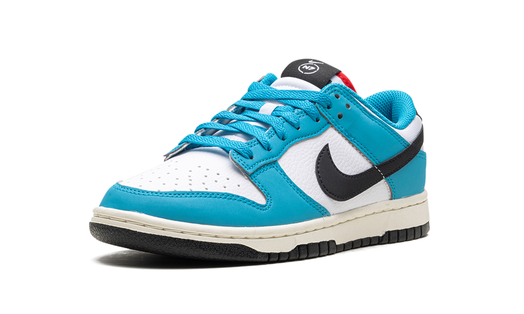 nike dunk low next nature n7 dark turquoise+HJ9088-488+left diagnol single view