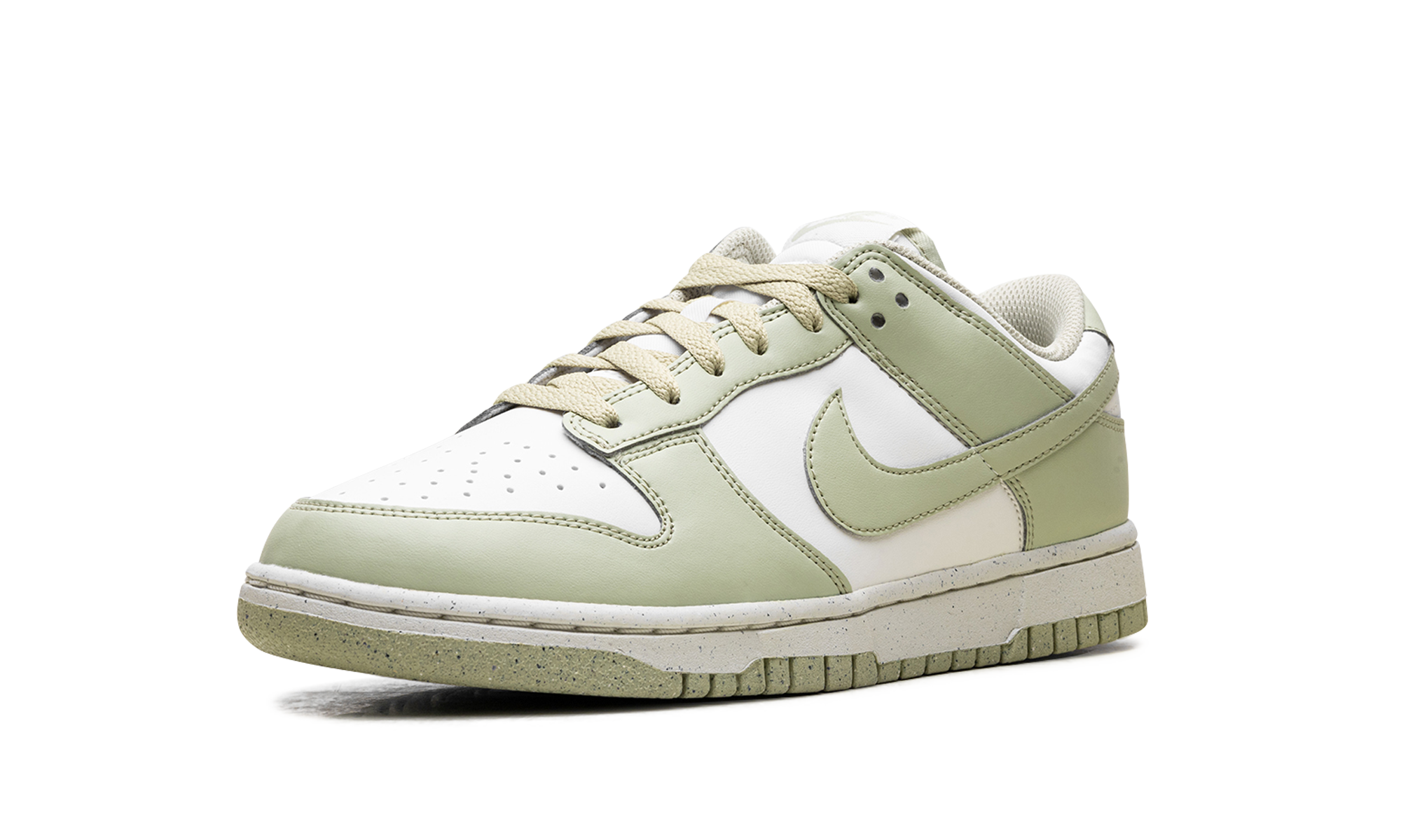 nike dunk low next nature olive aura women s+HF5384-300+left diagnol single view