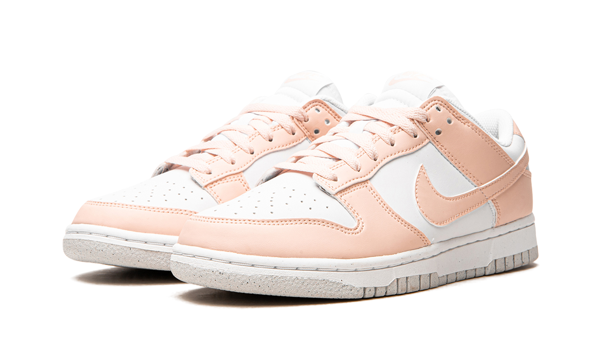 nike dunk low next nature pale coral women s+DD1873-100+diagnol left view