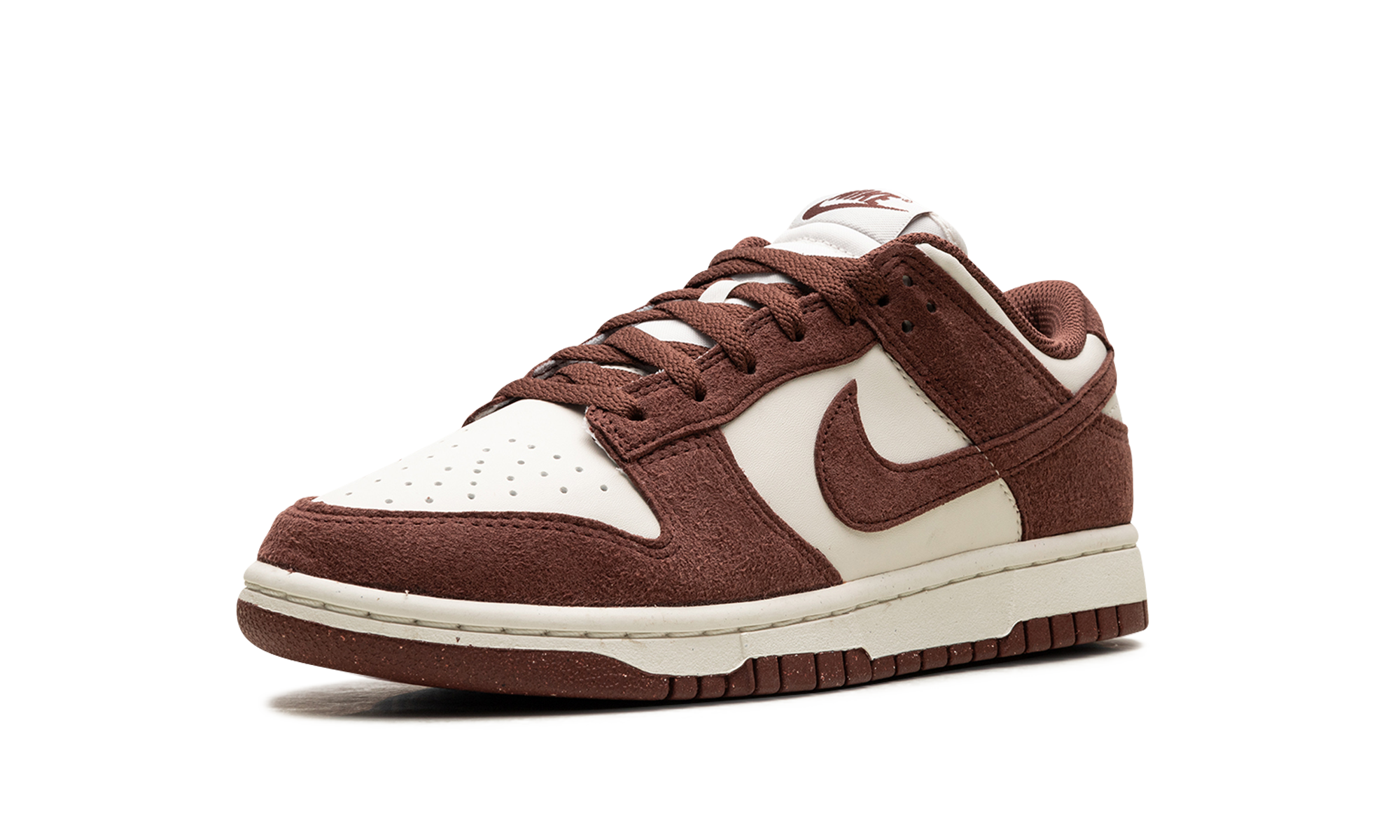 nike dunk low next nature red sepia women s+HJ7673-001+left diagnol single view