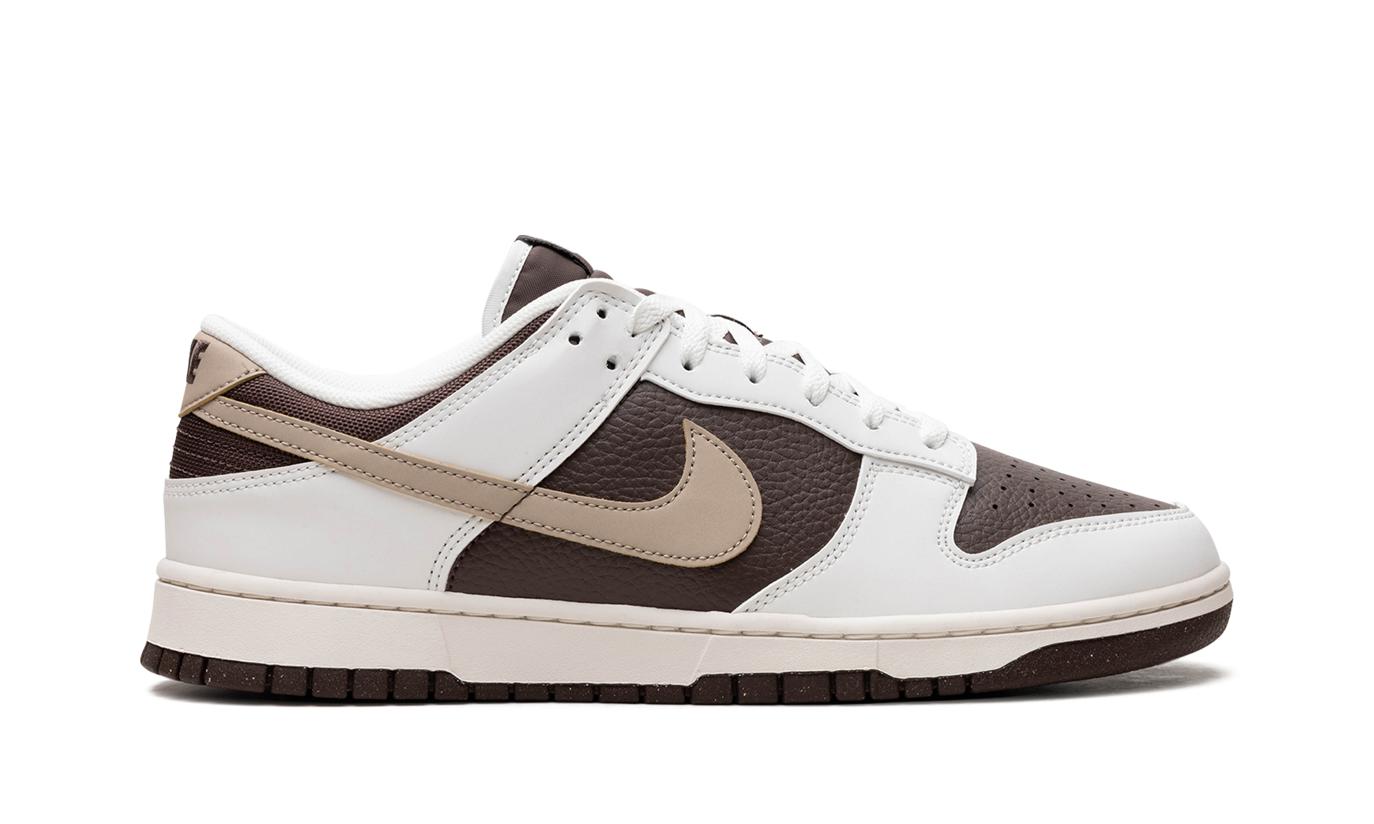 nike dunk low next nature summit white baroque brown+HF4292-100+right view