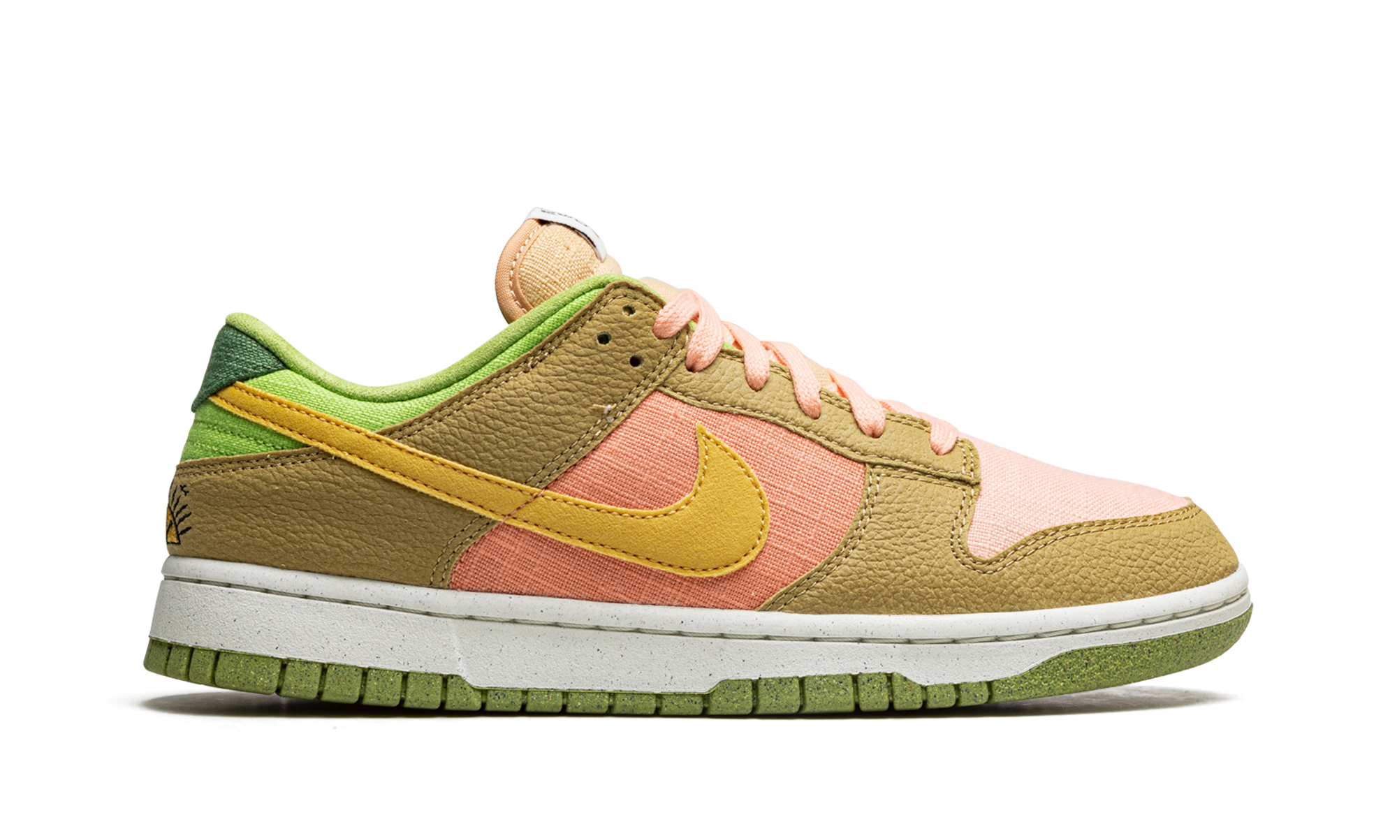 nike dunk low next nature sun club arctic orange+DM0583-800+right view