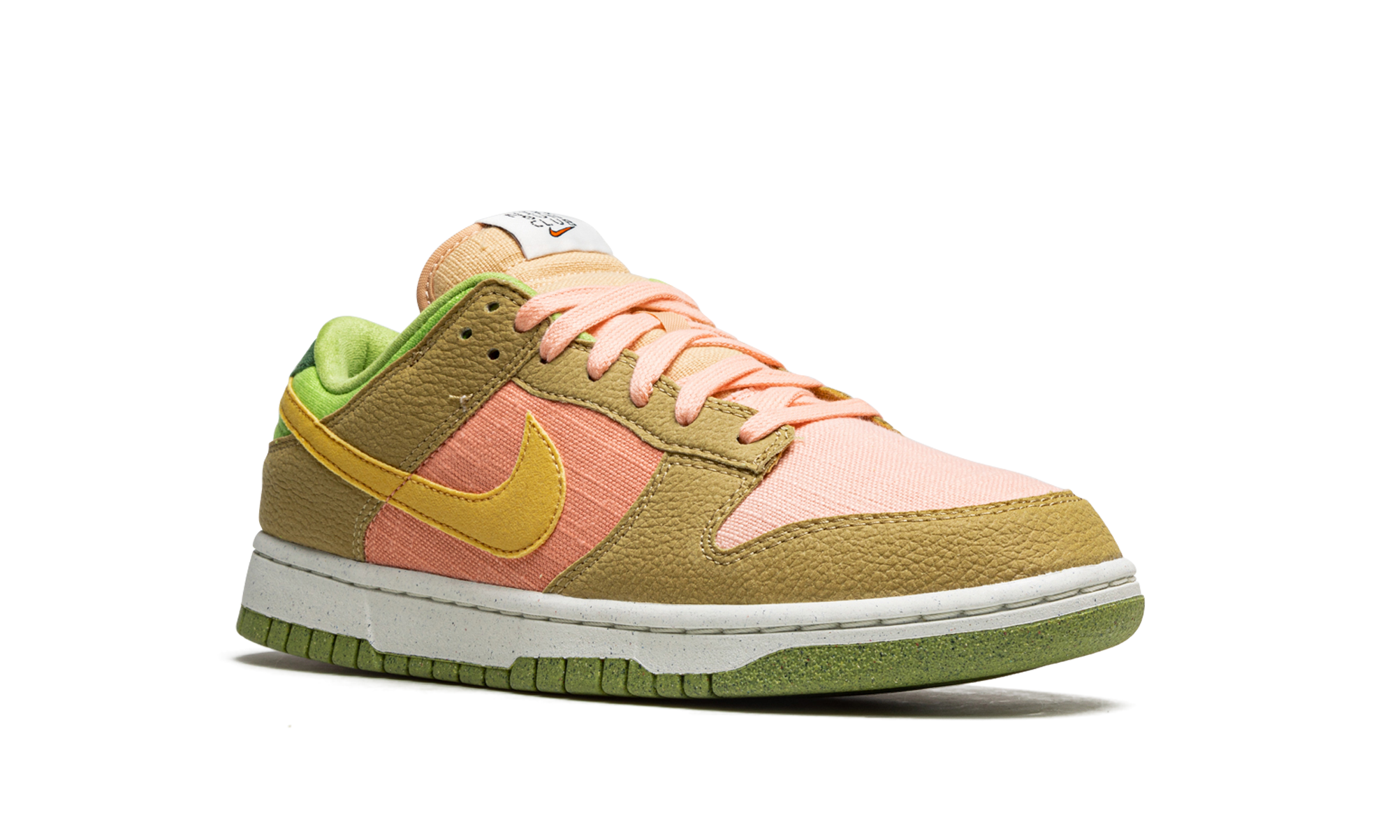 nike dunk low next nature sun club arctic orange+DM0583-800+diagnol right view