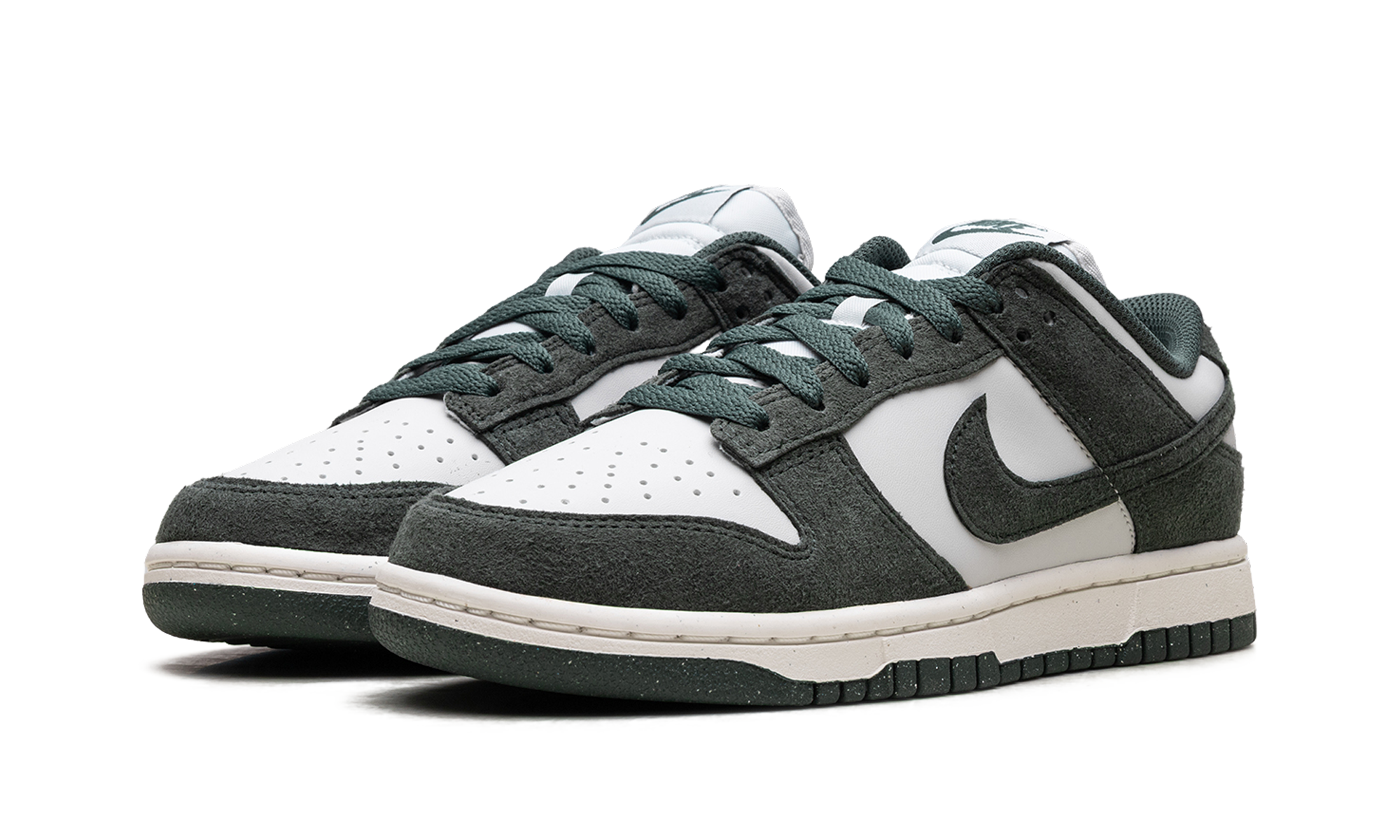 nike dunk low next nature viintage green women s+HJ7673-002+diagnol left view