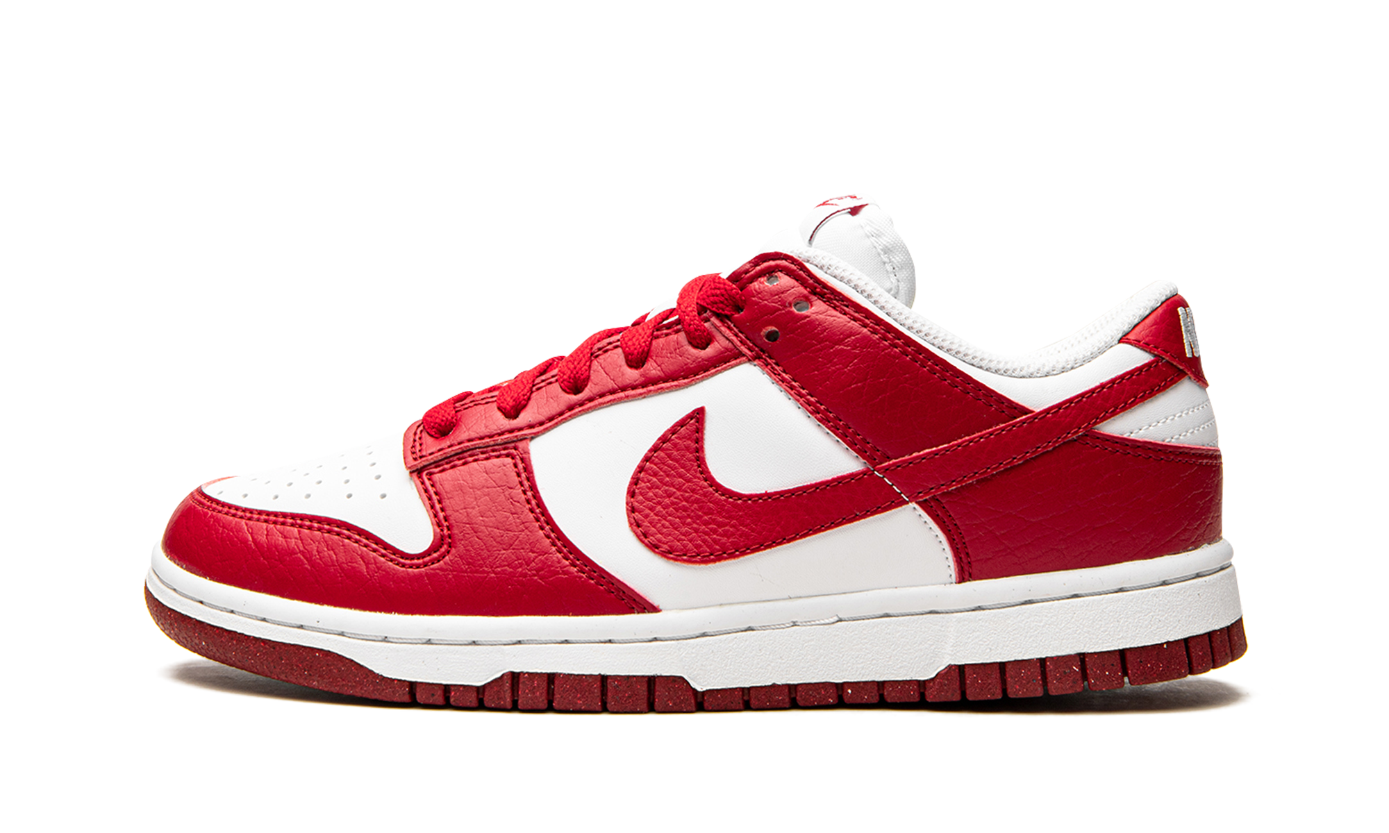nike dunk low next nature white gym red women s+DN1431-101+right view