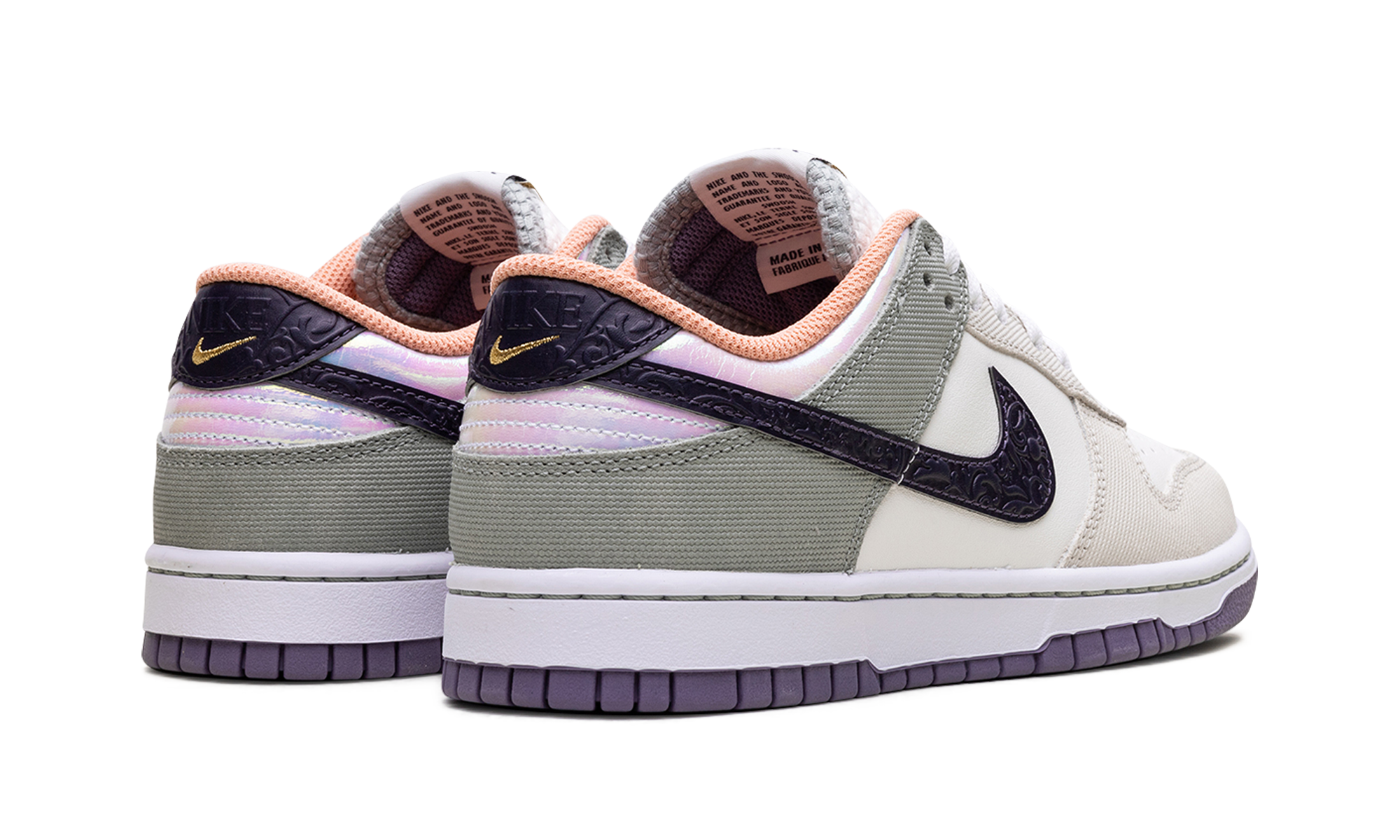 nike dunk low nola+HV5750-133+diagnol right behind view