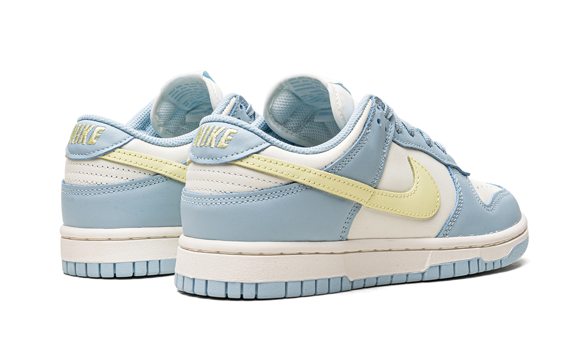 nike dunk low ocean bliss citron tint women s+DD1503-123+diagnol right behind view
